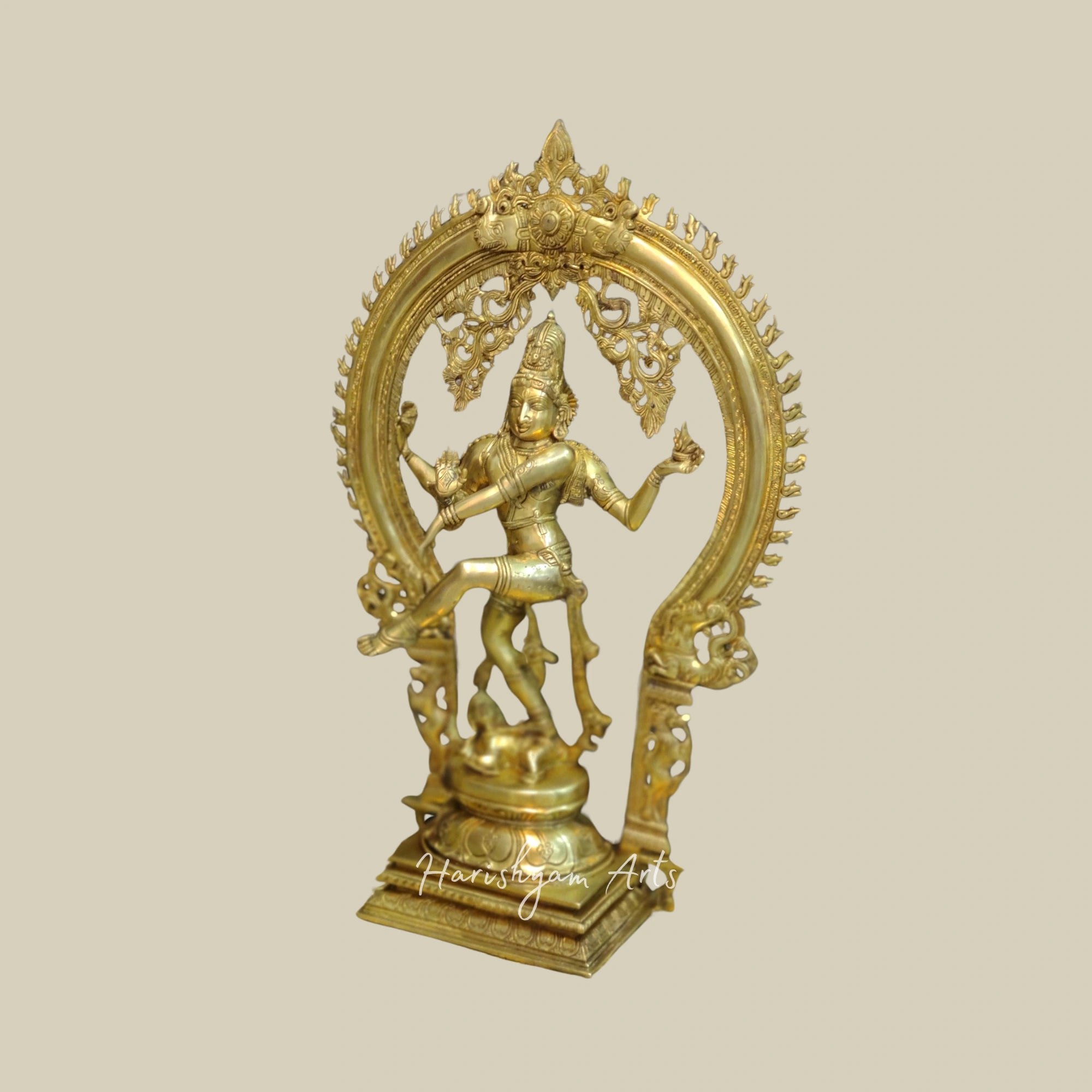 26" Captivating Brass Nataraja Sculpture for Spiritual Spaces