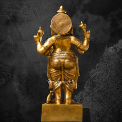 Standing Ganesha Brass Statue 27"
