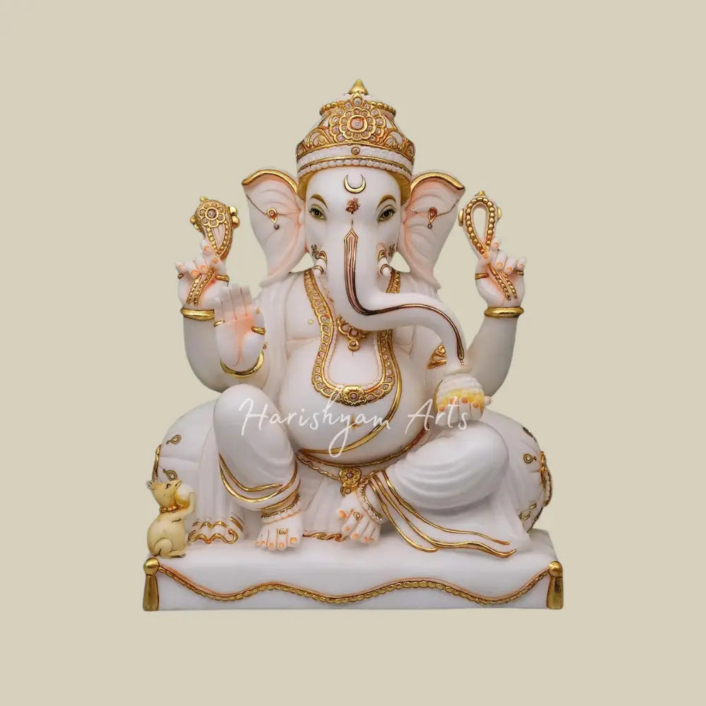 27" Handmade Ganpati Bappa Statue