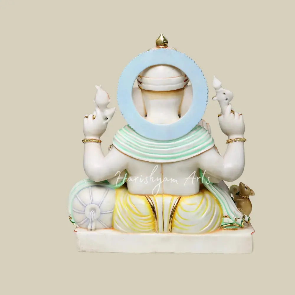 27" Handmande Ganesha Statue in Marble