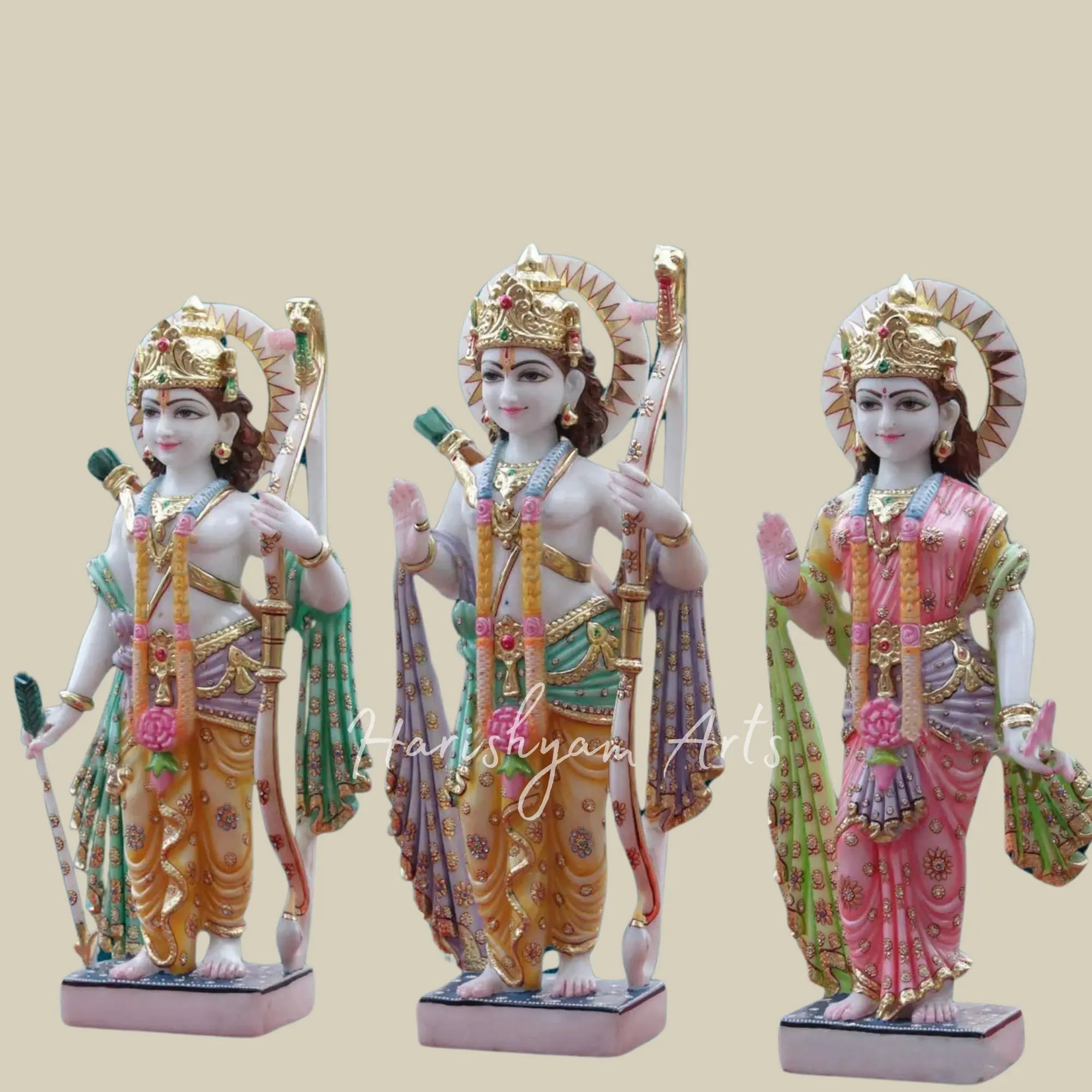 27 inches Marble Ram Parivar Murti online 2