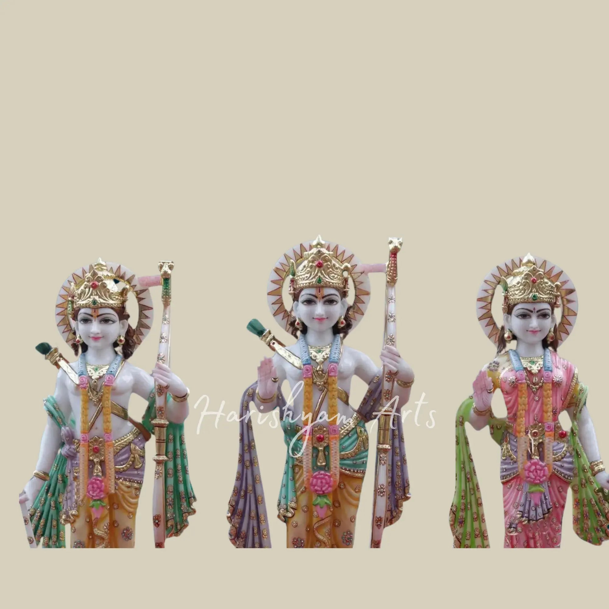 27 inches Marble Ram Parivar Murti online 3