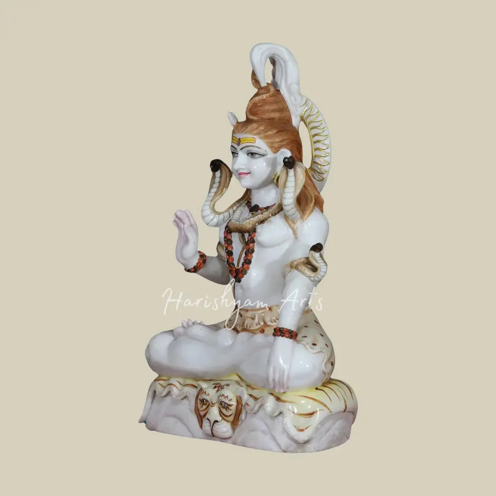 27" Shiv Ji Moorti in Makrana Marble