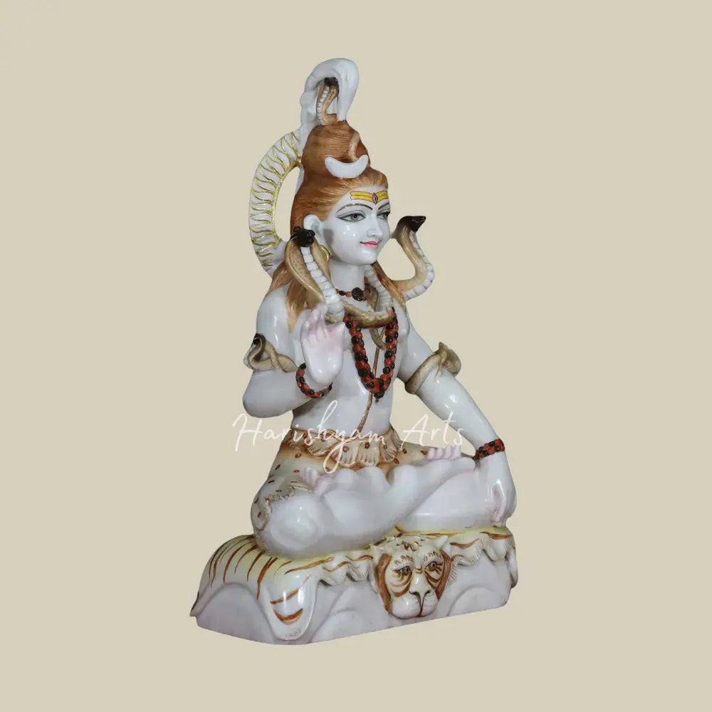 27" Shiv Ji Moorti in Makrana Marble