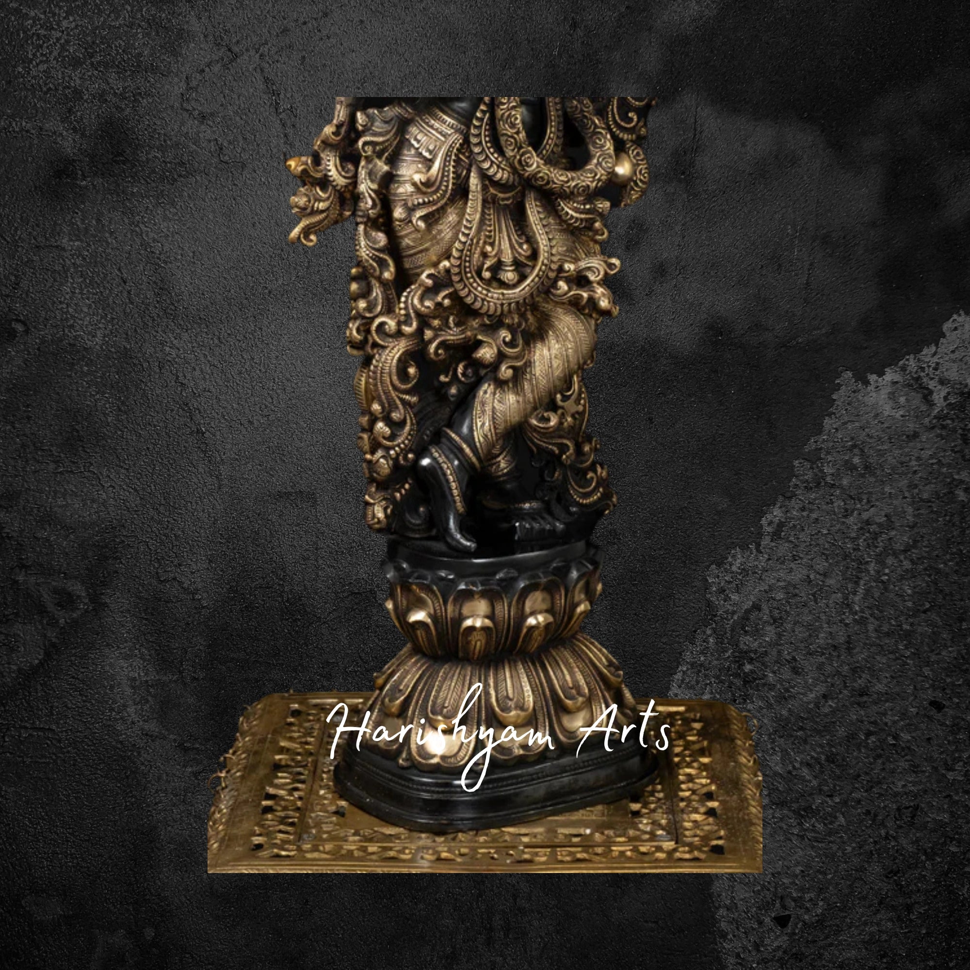 29" Black Brass Shyam Krishna Murti
