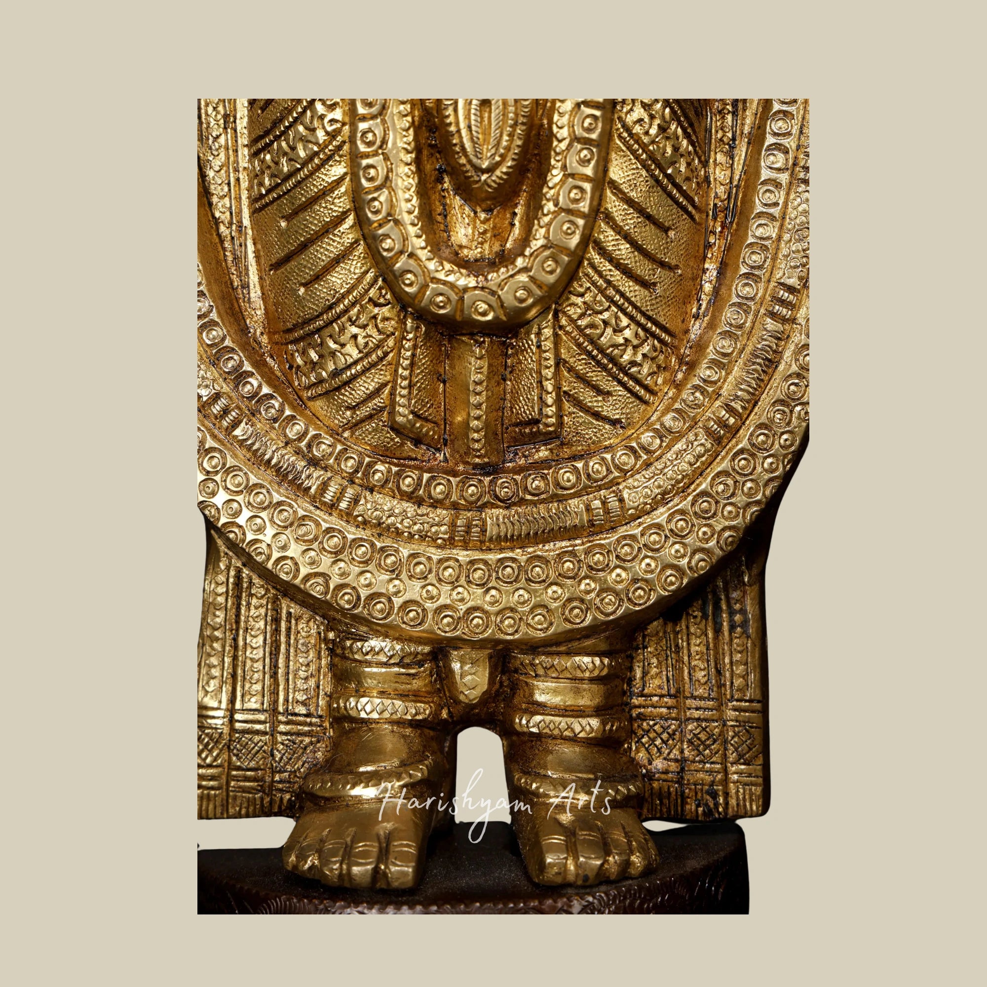 29" Brass Tirupati Balaji with Garuda and Hanuman Statue for Pooja Rooms