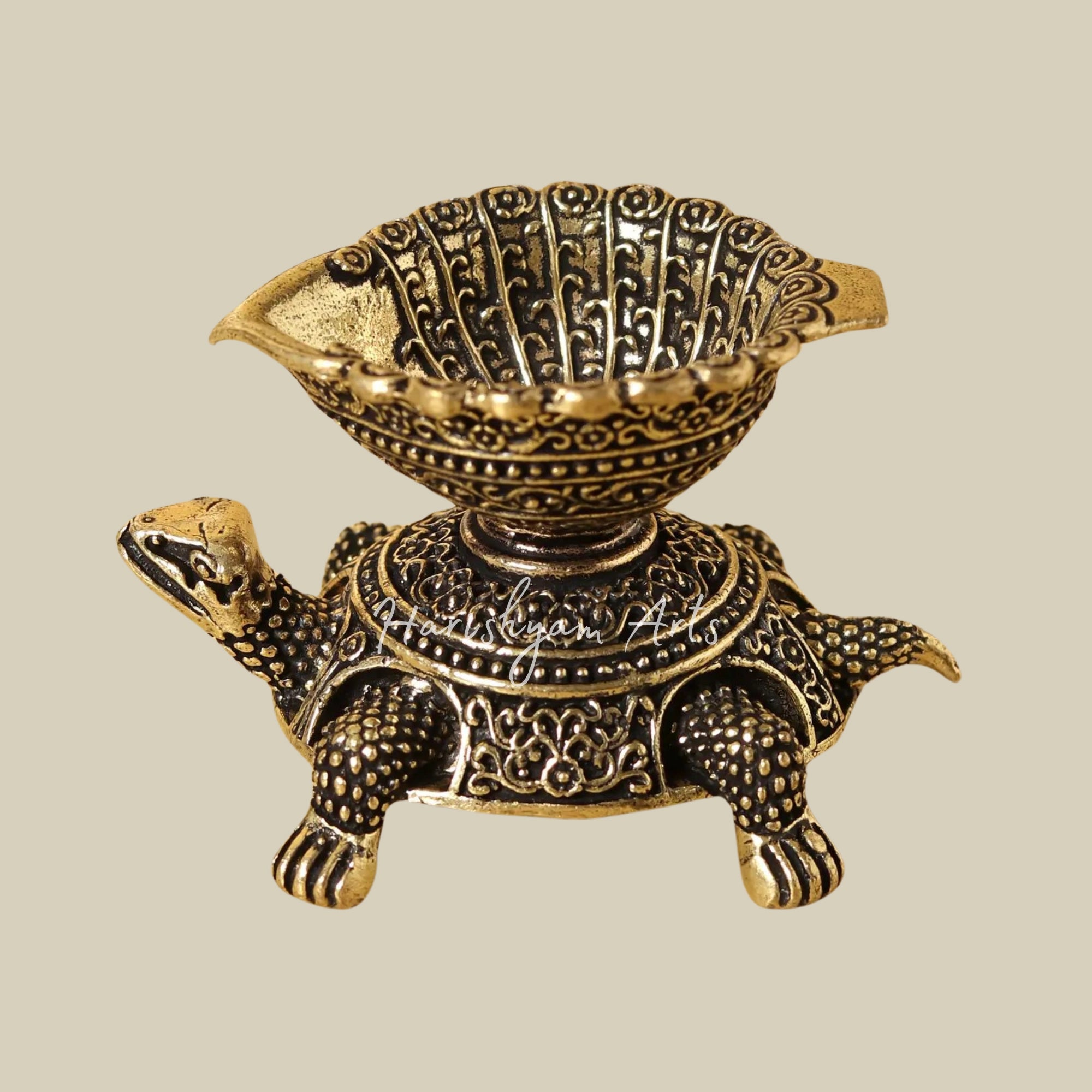 2" Small Brass Turtle Vastu Diya5