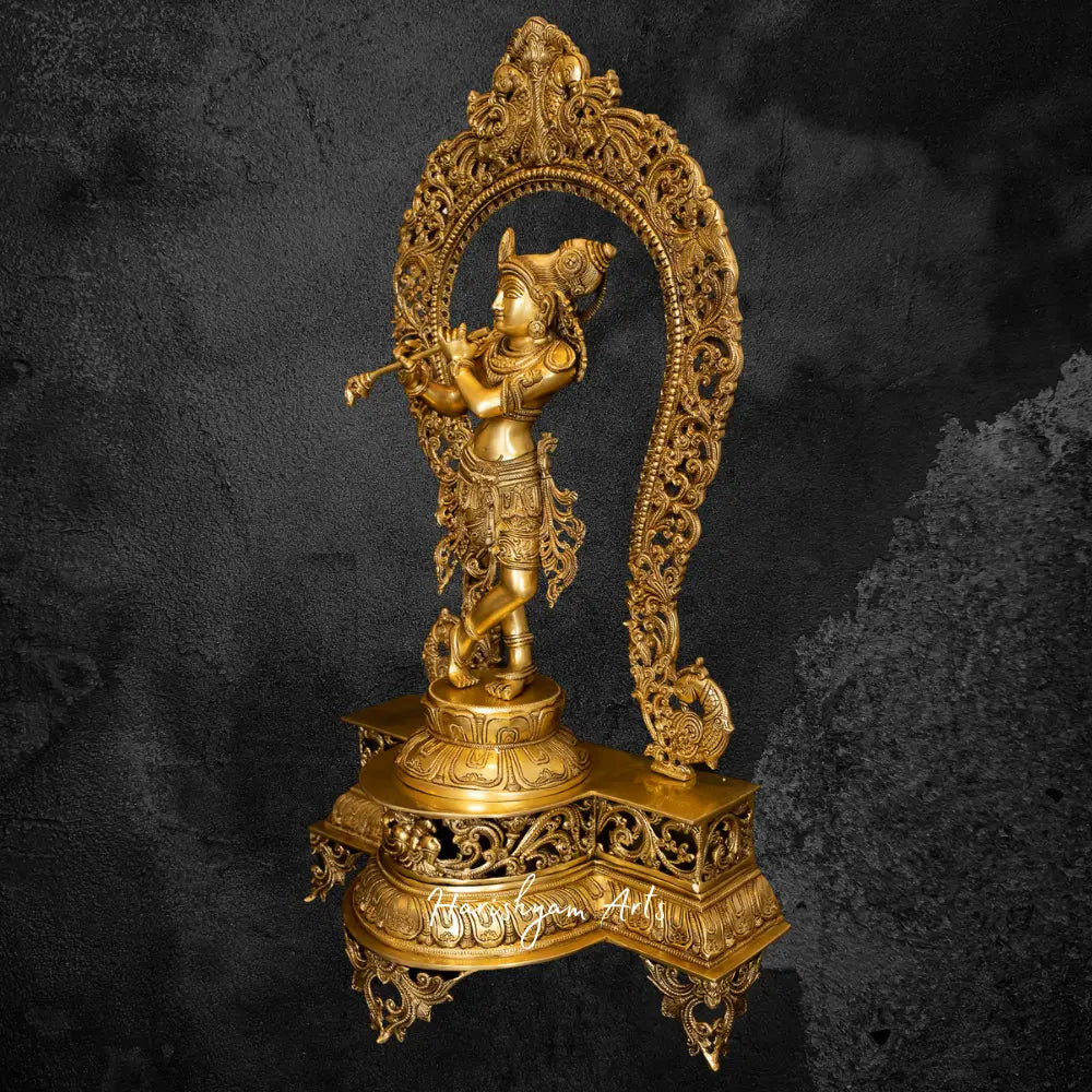 Bala Krishna Brass Statue 30"