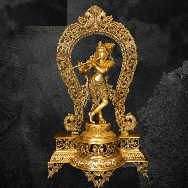 Bala Krishna Brass Statue 30