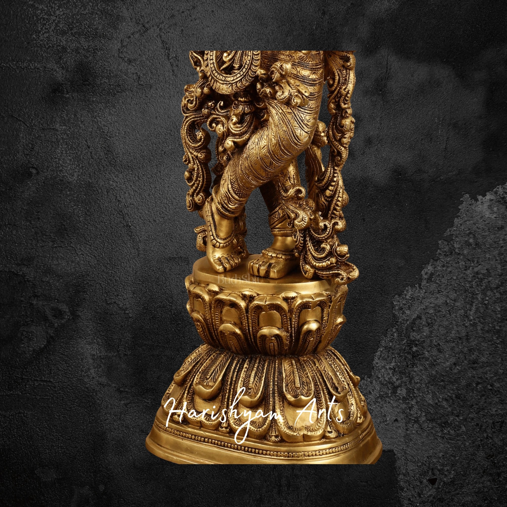 30" Divine Superfine Brass Radha Krishna Statue for Pooja Space