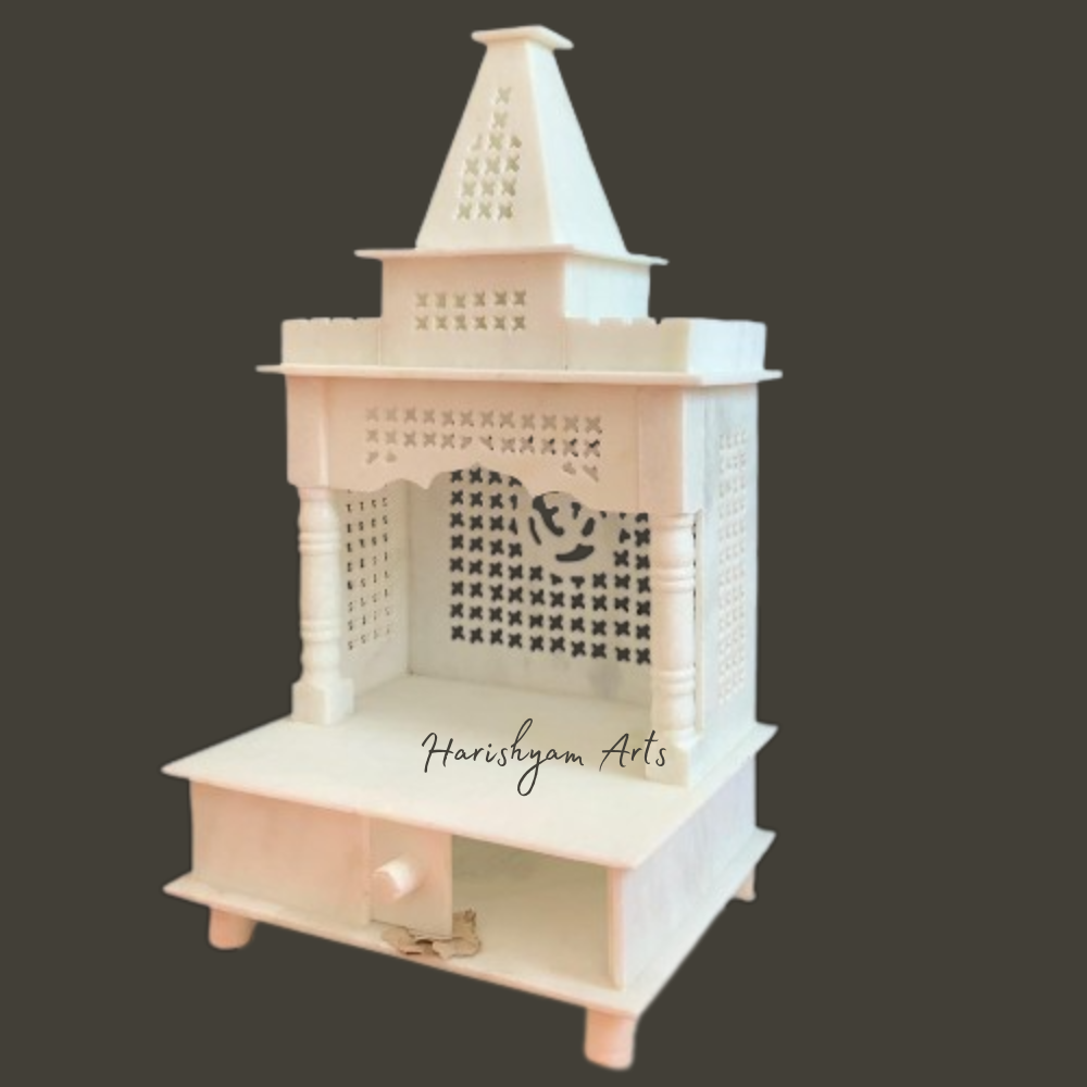 30" Marble Pooja Mandir Design For Home & Office1