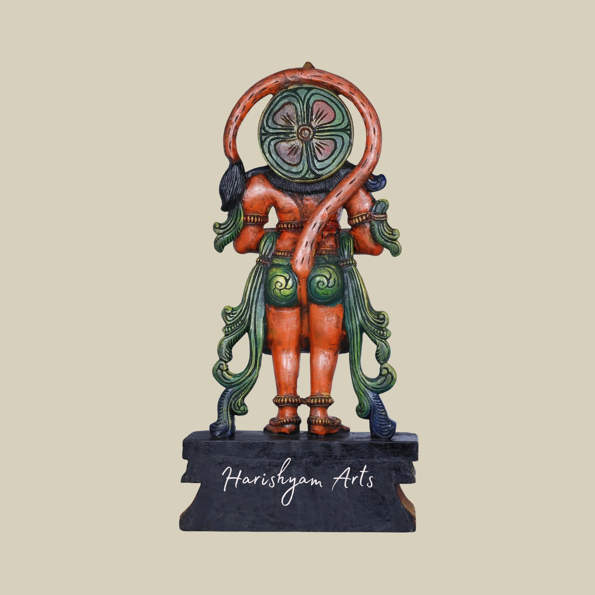 30" Religious wooden Hanuman Statue