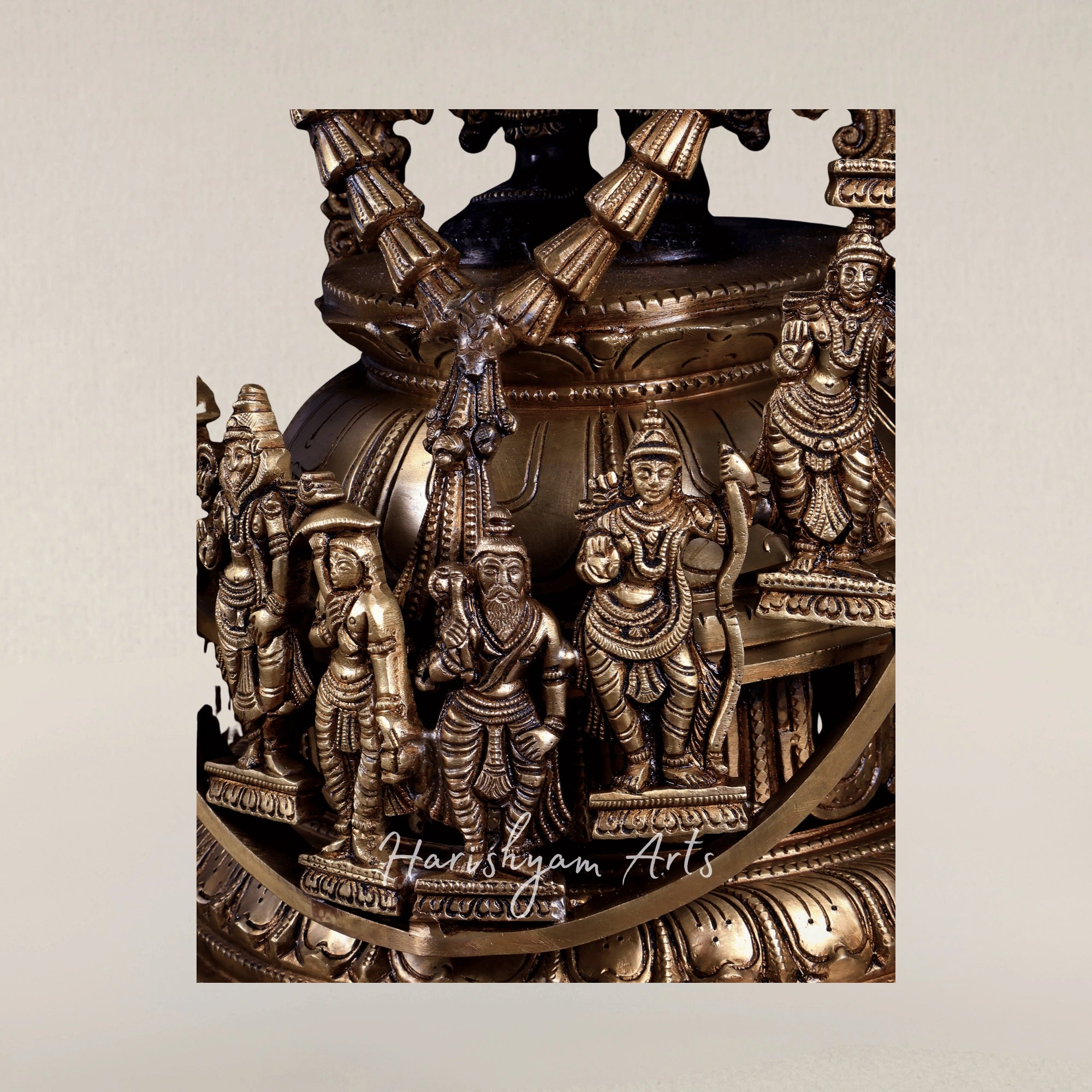 30" Sacred Tirupati Balaji with Dashavatara Bronze Divine Murti