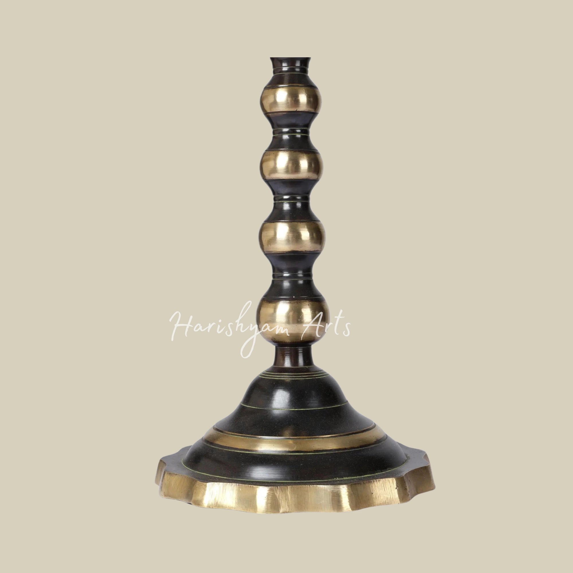 30" Large Four-Wick Brass Oil Lamp with Stand2