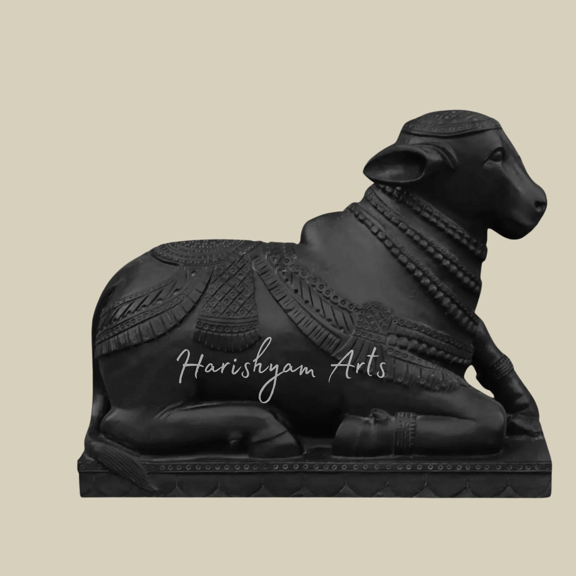 30 inches Marble Nandi Statue at Affordable Price