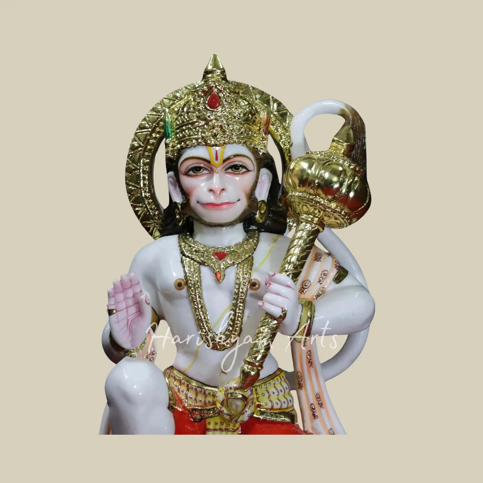 30 inches Lord Hanuman Makrana Marble Statue