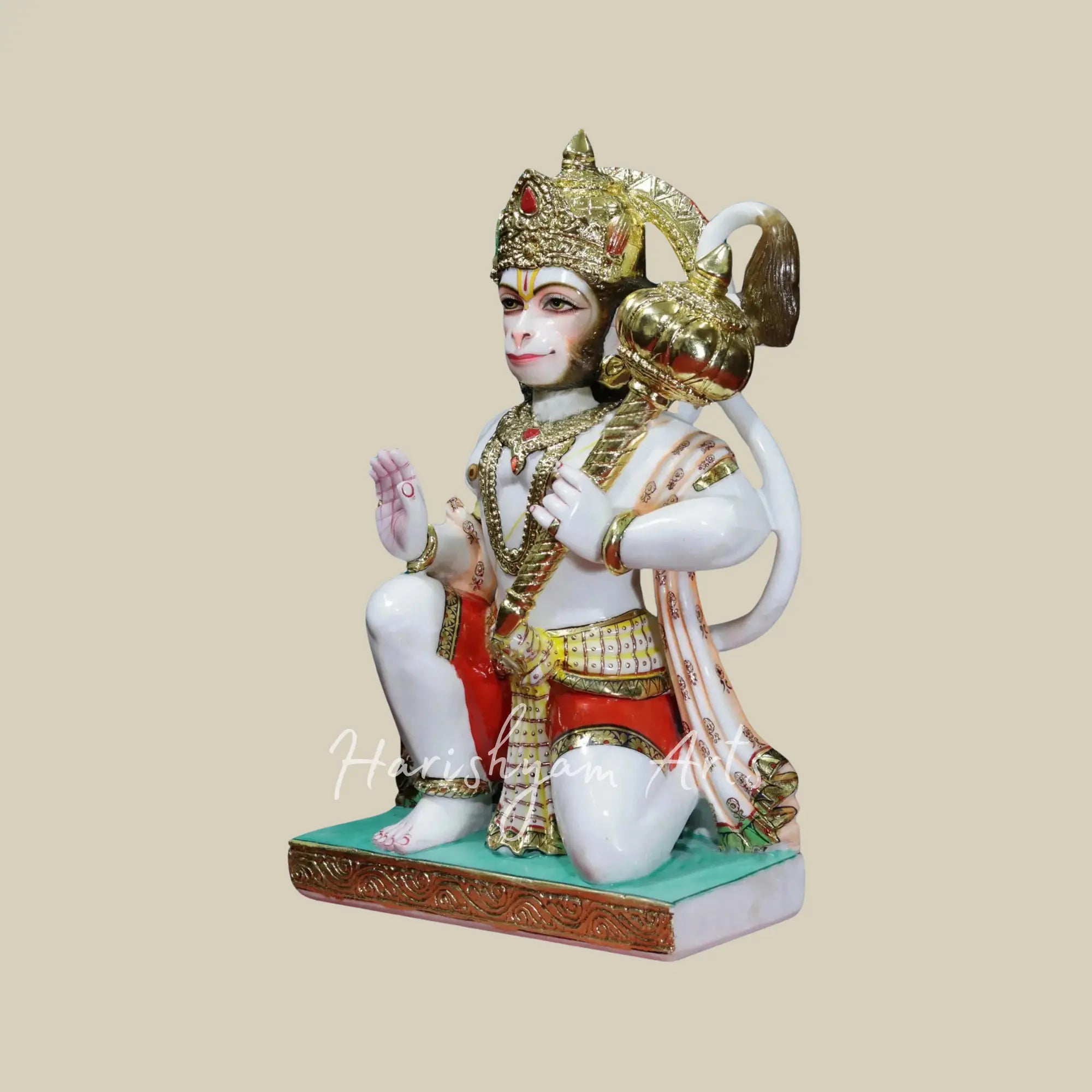 30 inches Lord Hanuman Makrana Marble Statue 1