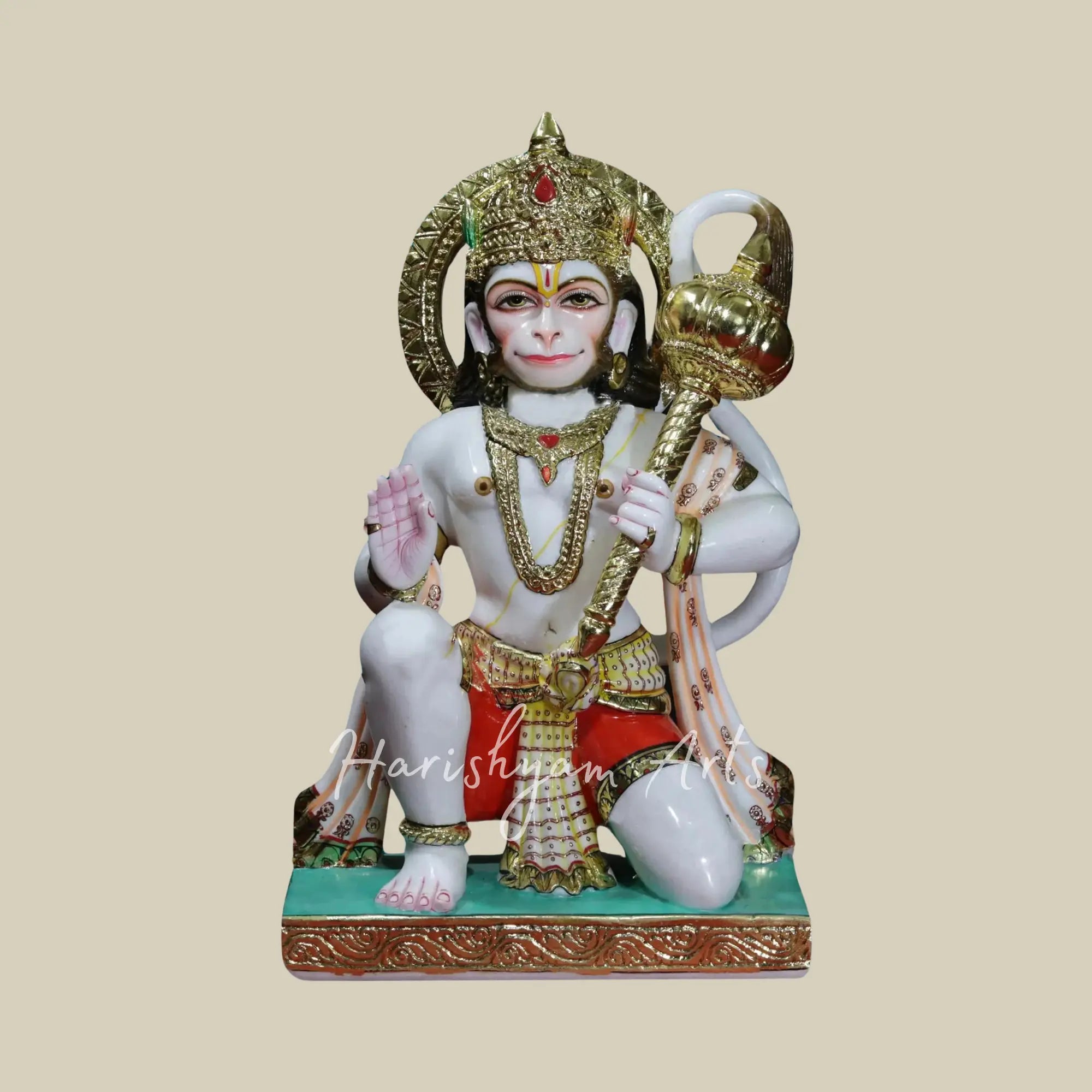 30 inches Lord Hanuman Makrana Marble Statue 3