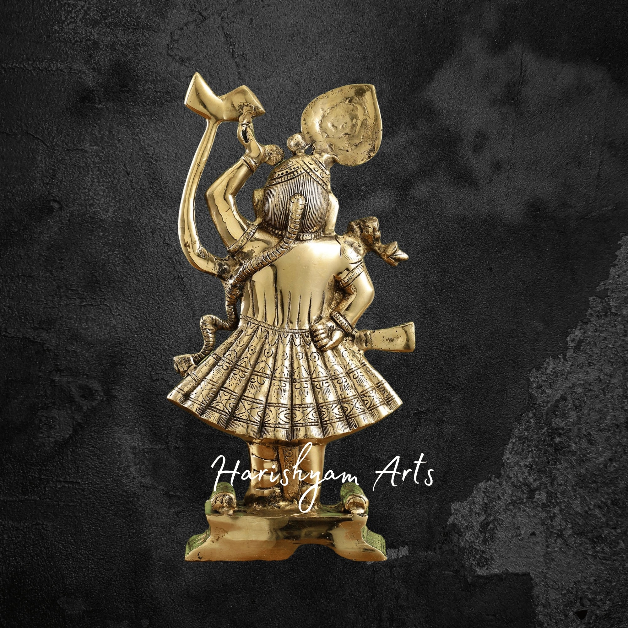 32" Elegant Brass Srinath Ji Standing Sculpture for Home Temple
