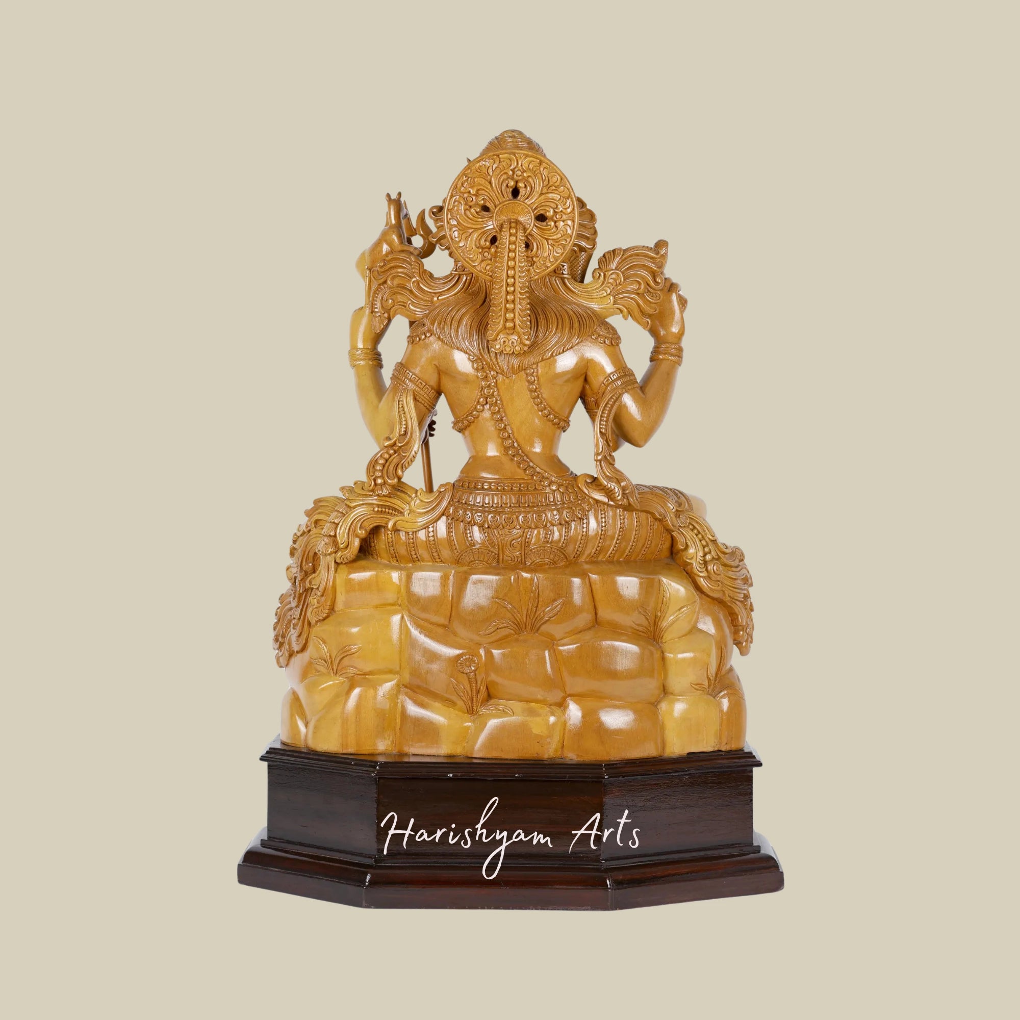 32" Wooden Idol of Lord Shiva6