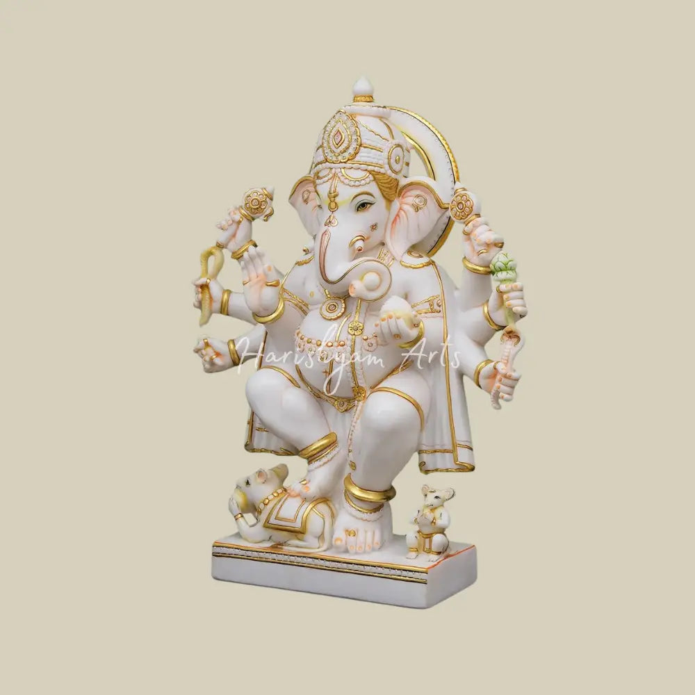 32" Large Standing Ashirwad Ganesha Murti