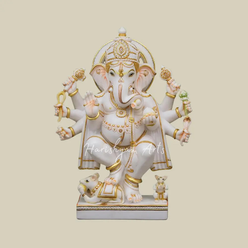 32" Large Standing Ashirwad Ganesha Murti