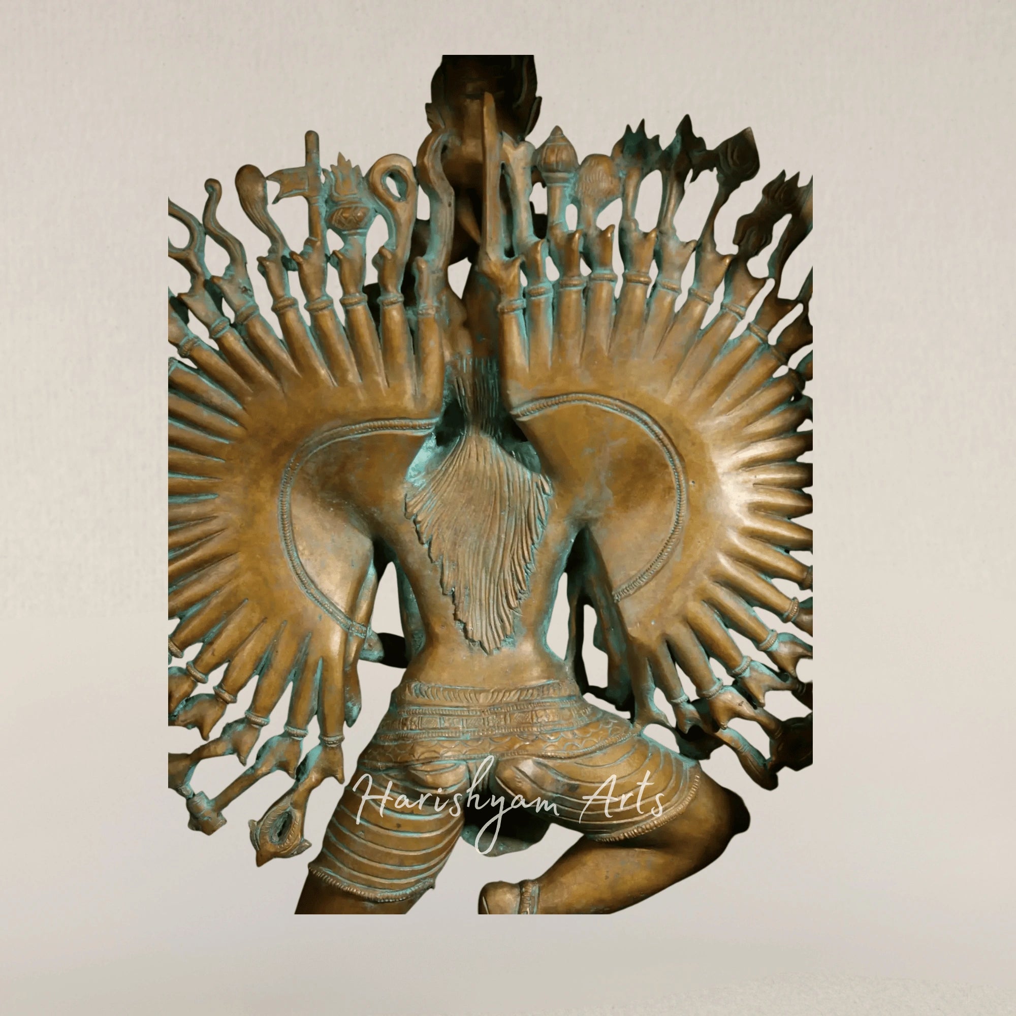 36" Guhya Kali Tandava Form Handcrafted Pure Bronze Divine Goddess Statue