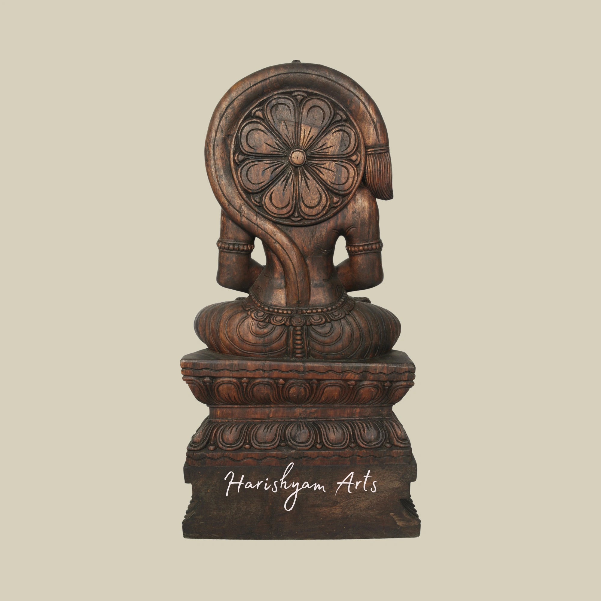 36" Hanuman: The Yogi’s Protector in Wood Sculpture2