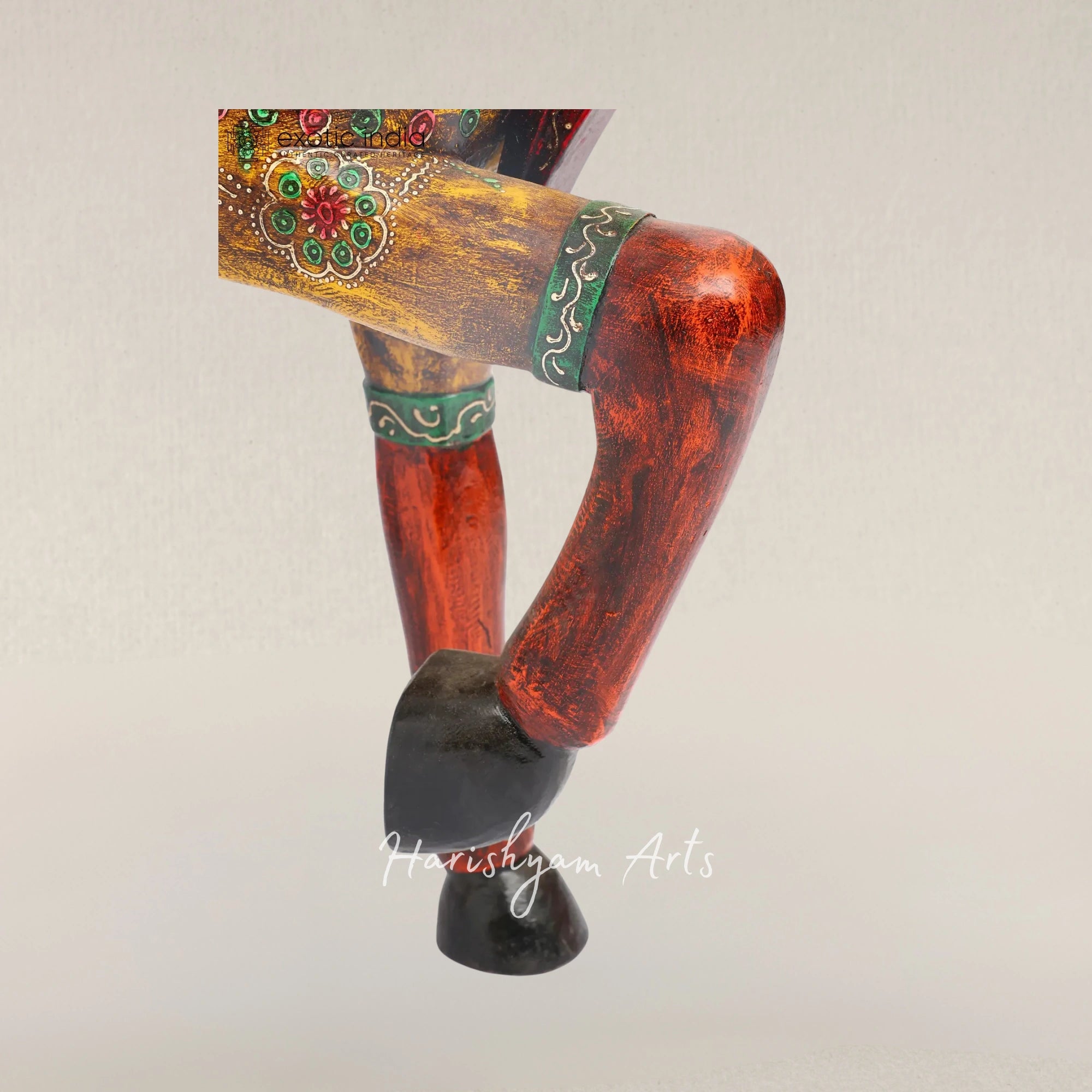 36" His Majesty Painted Wooden Horse in Large Collectible Size