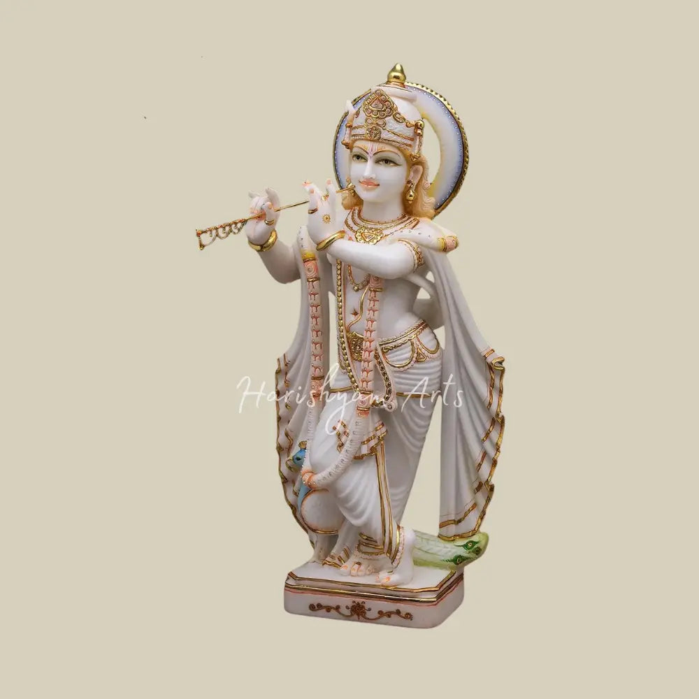 36"large radha krishna marble deity