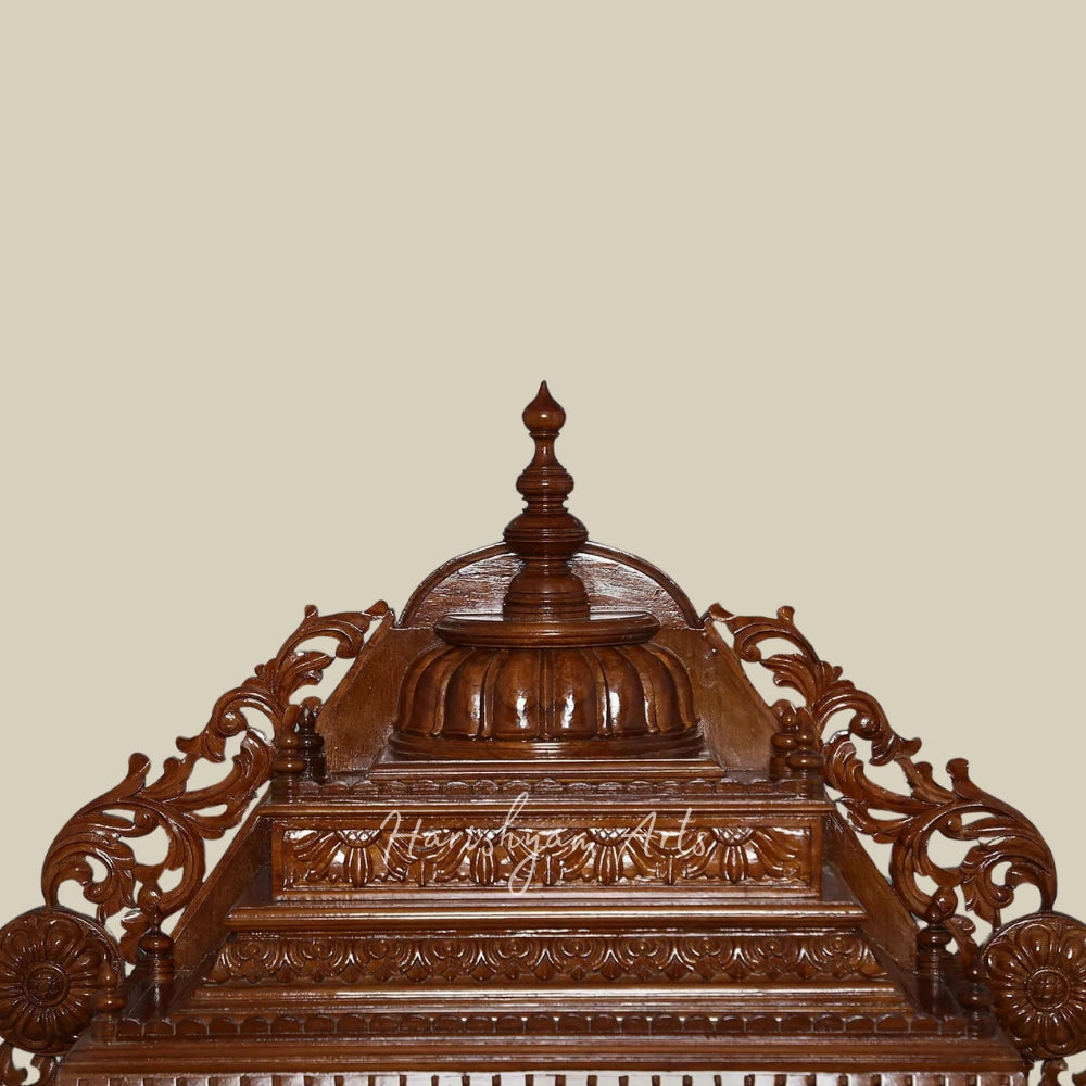 38" Small Teakwood Temple For Home