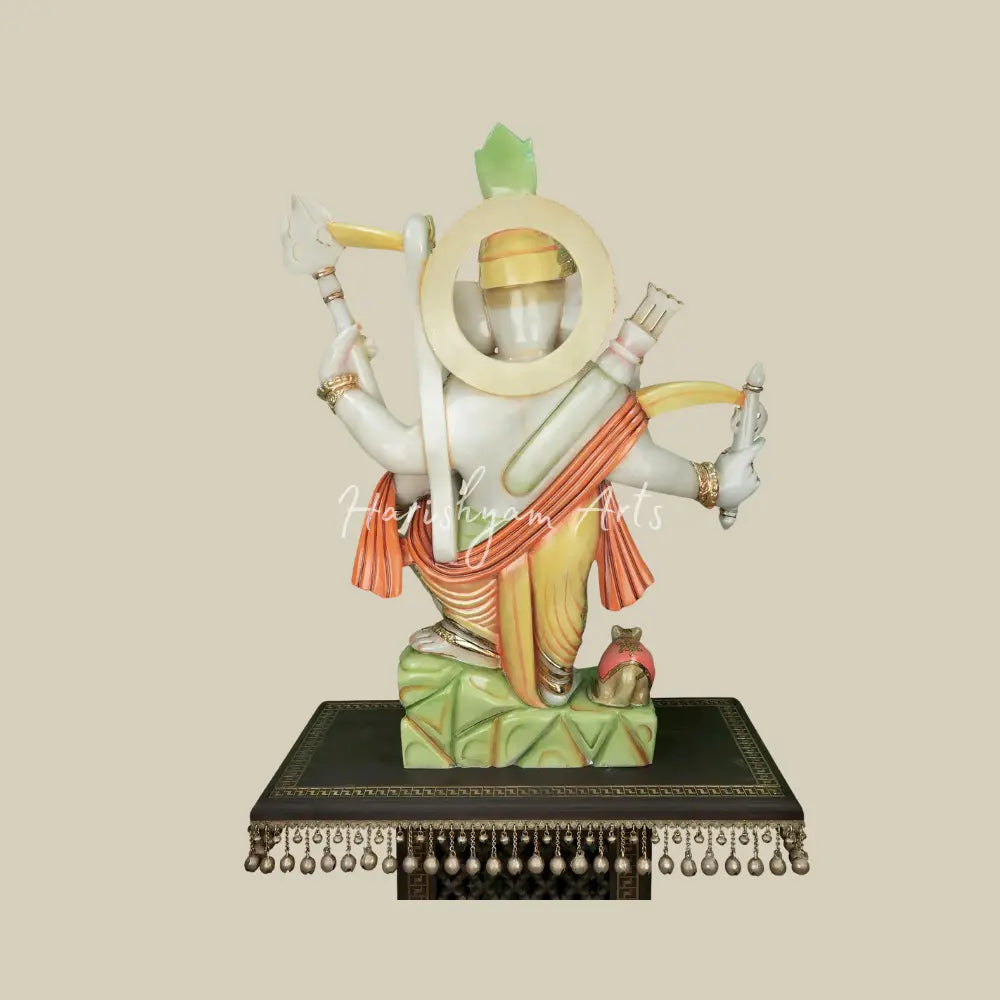 39" Kshatriya Ganapati Marble Sculpture