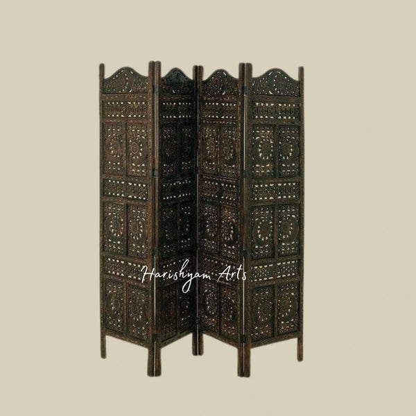 3 Panel Wooden Room Partition and Divider for Home Decor