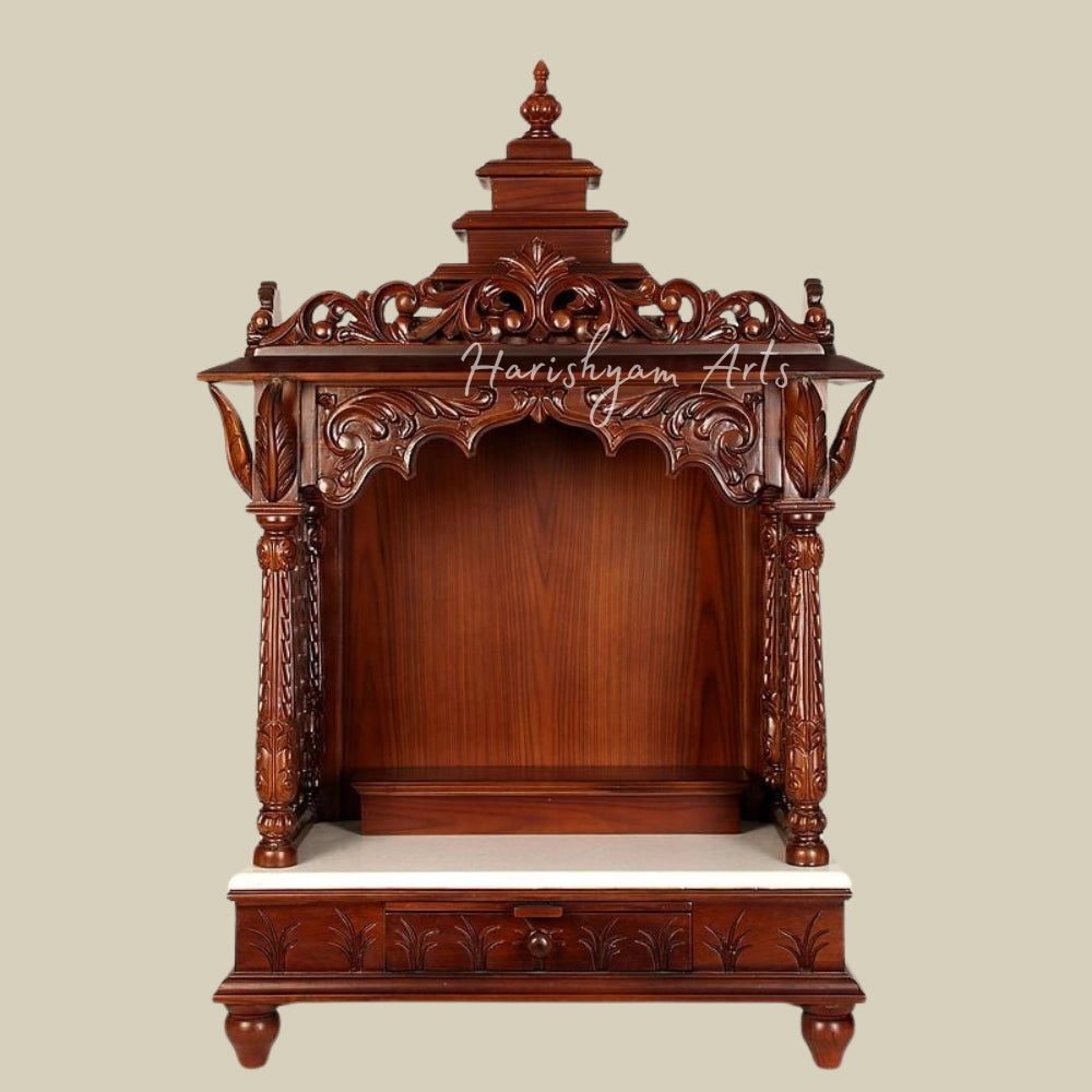 41 Teak Wood Pooja Mandir for Home & Office