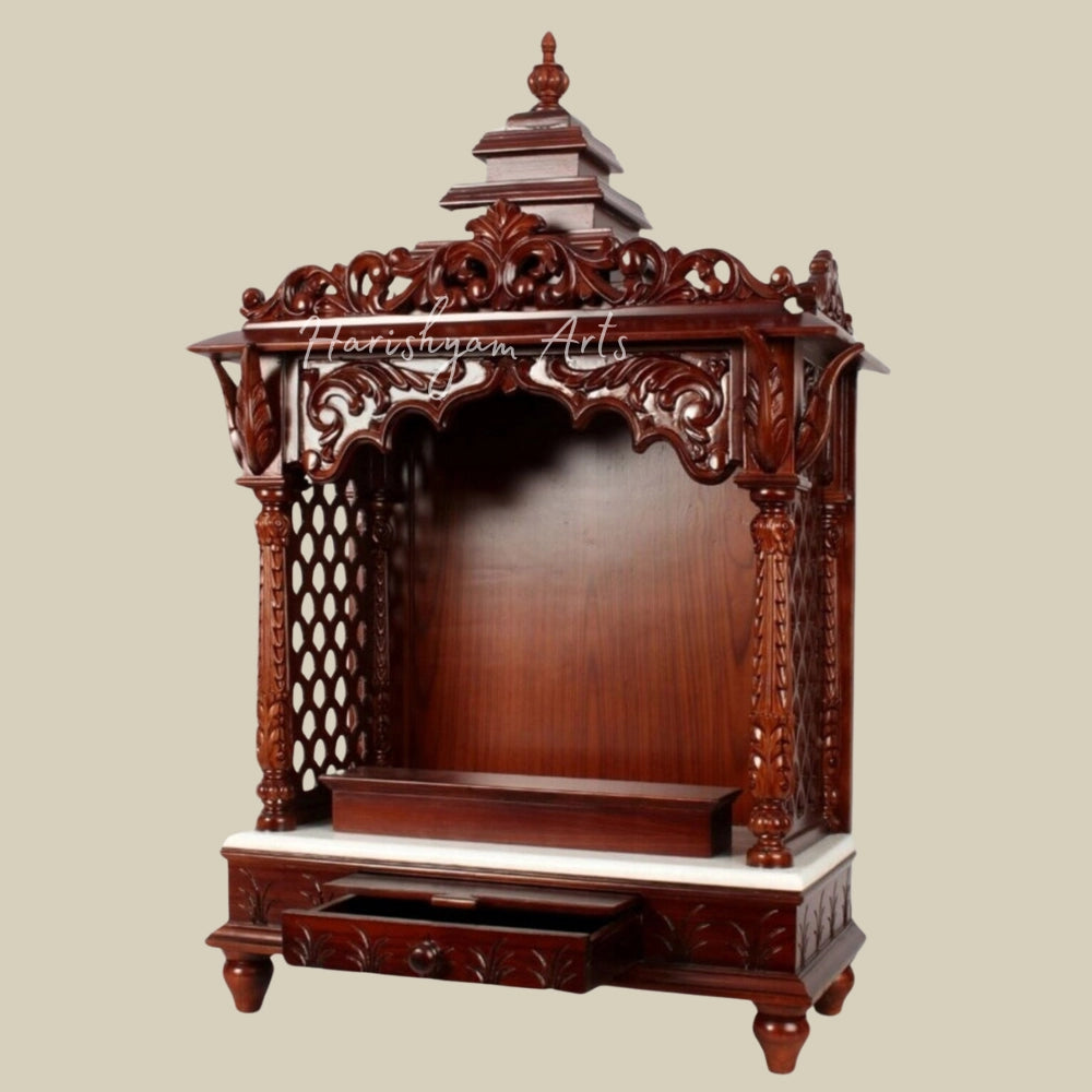 41 Teak Wood Pooja Mandir for Home & Office