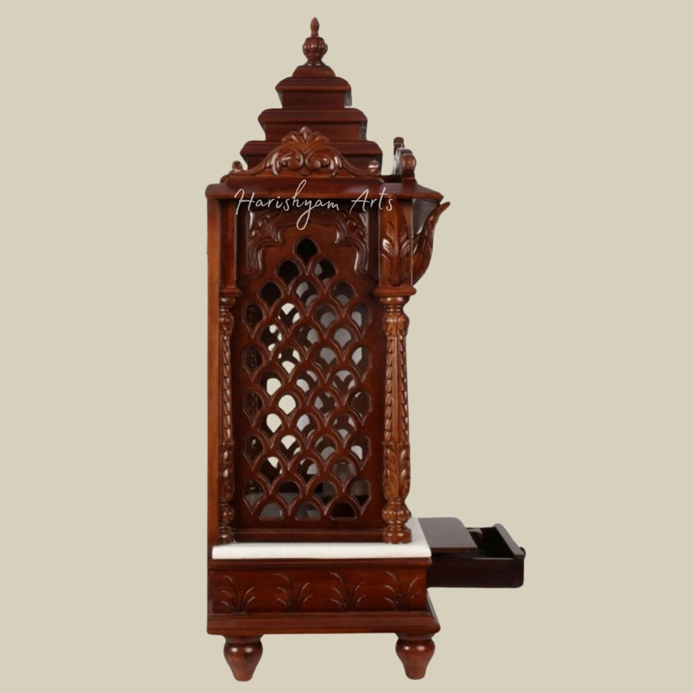 41 Teak Wood Pooja Mandir for Home & Office