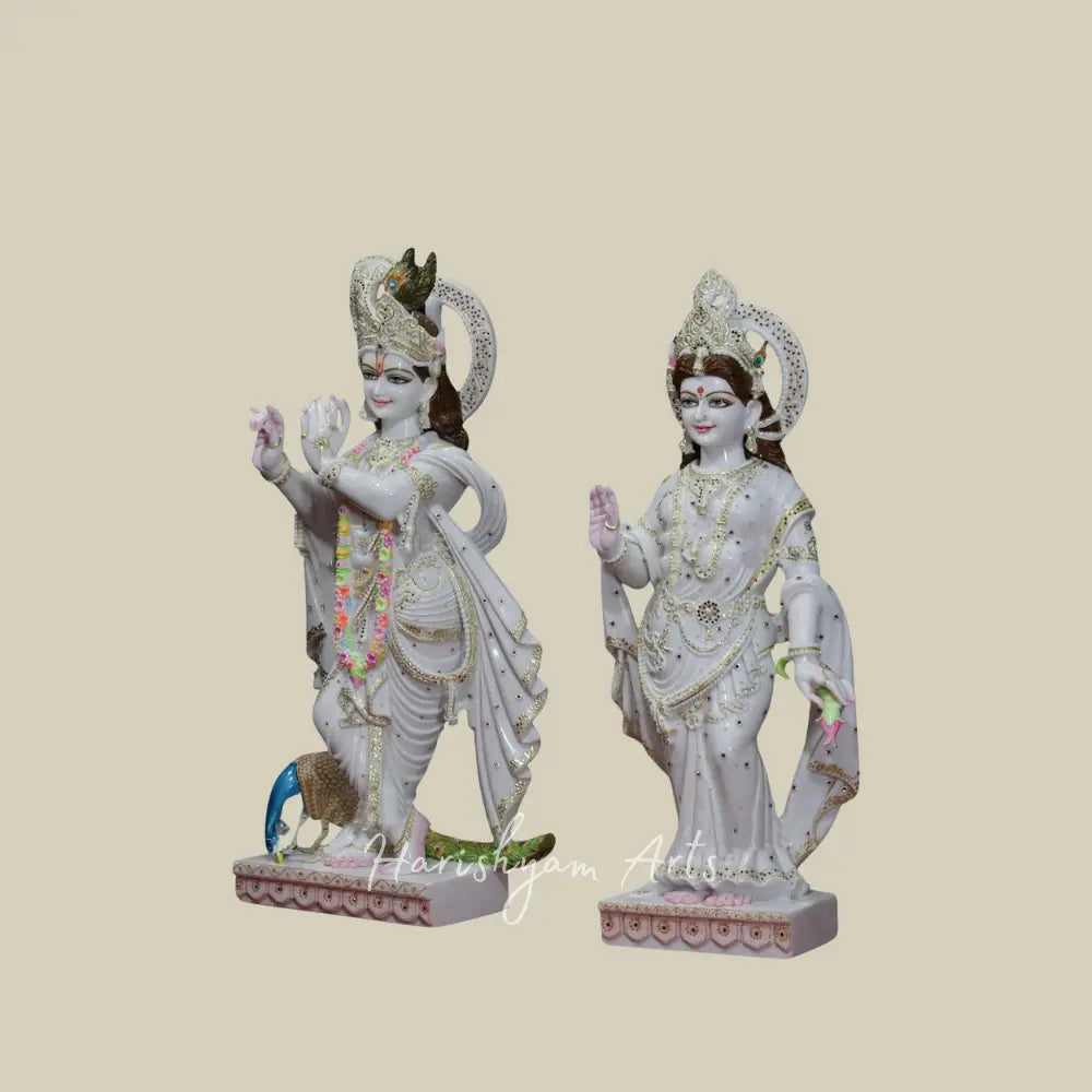 42" large Radha Krishna Statue for Home and Temple