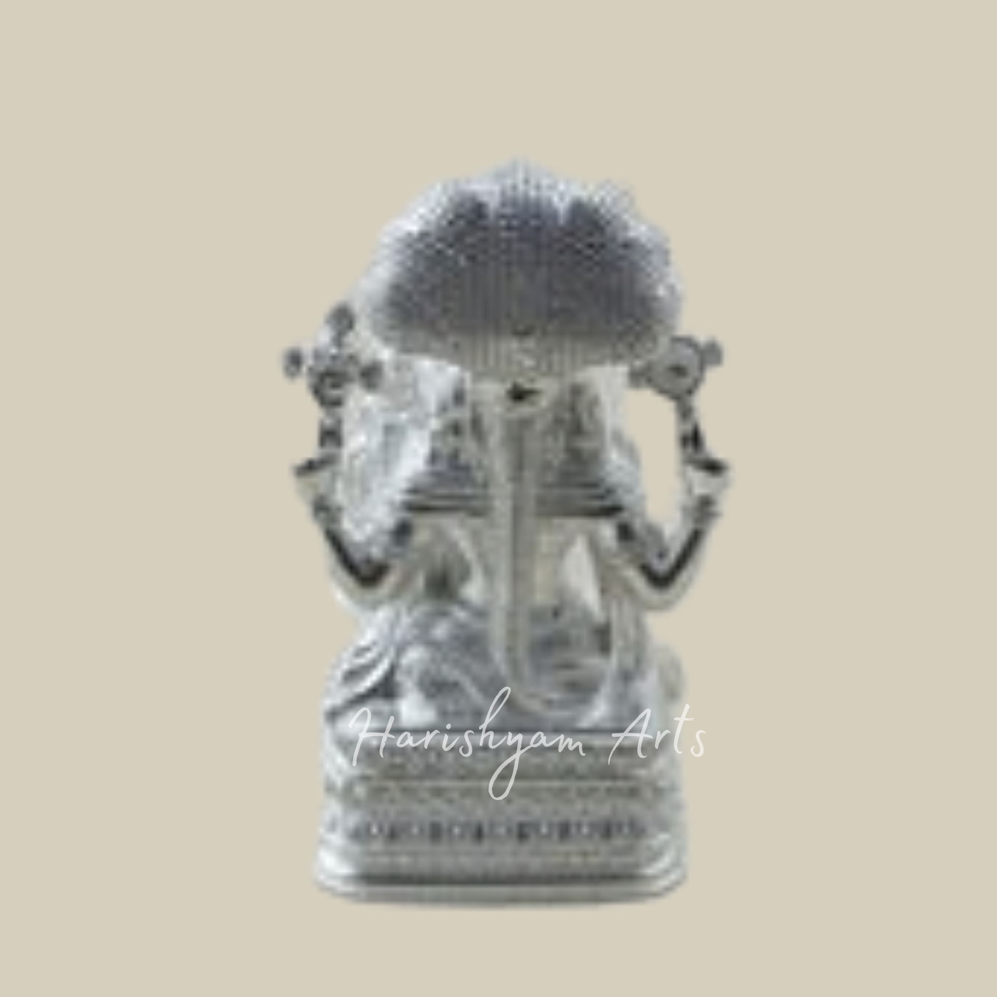 Lord Narasimha Divine Protector 8.5 CM Gold Idol