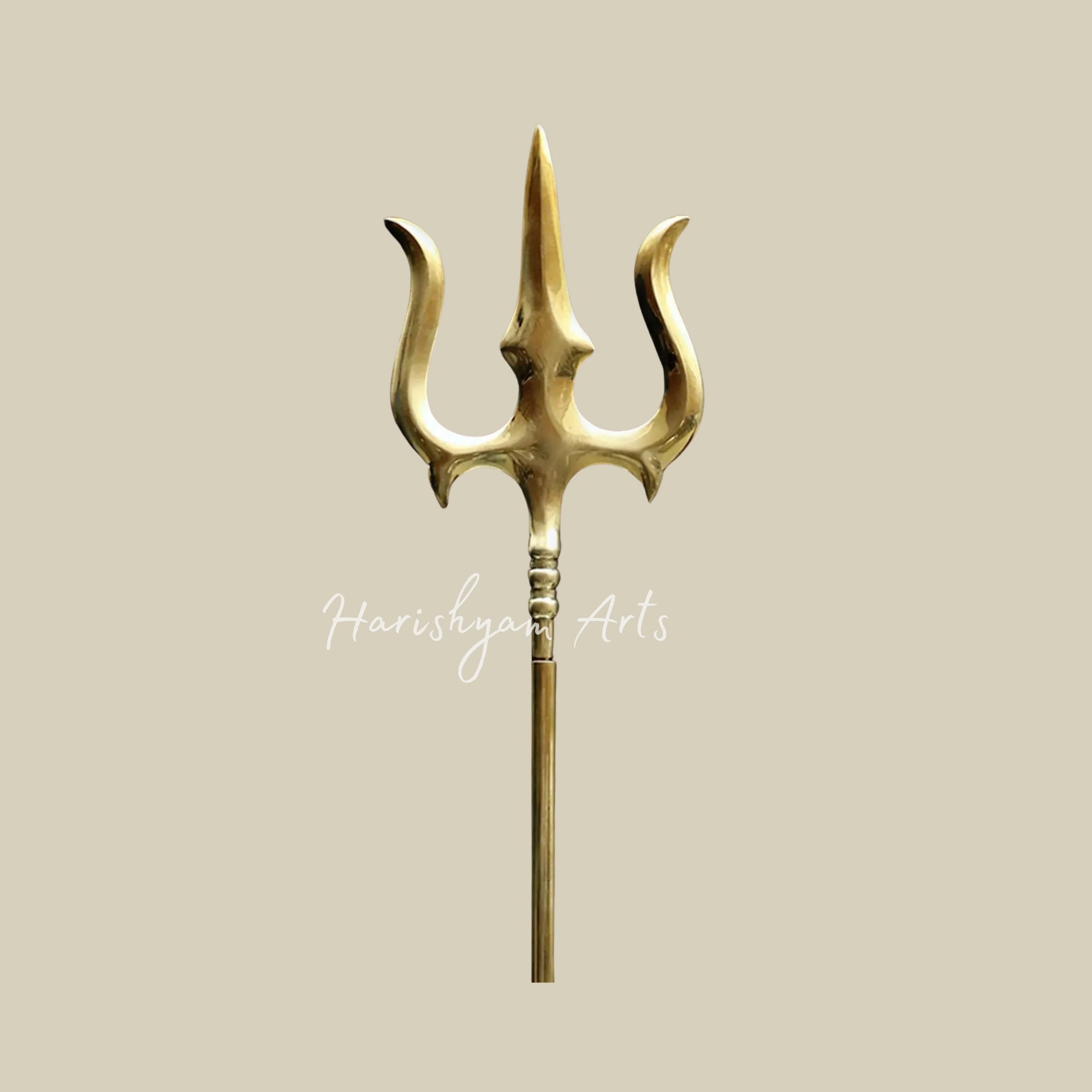 47" Large Brass Lord Shiva Trident / Trishul1