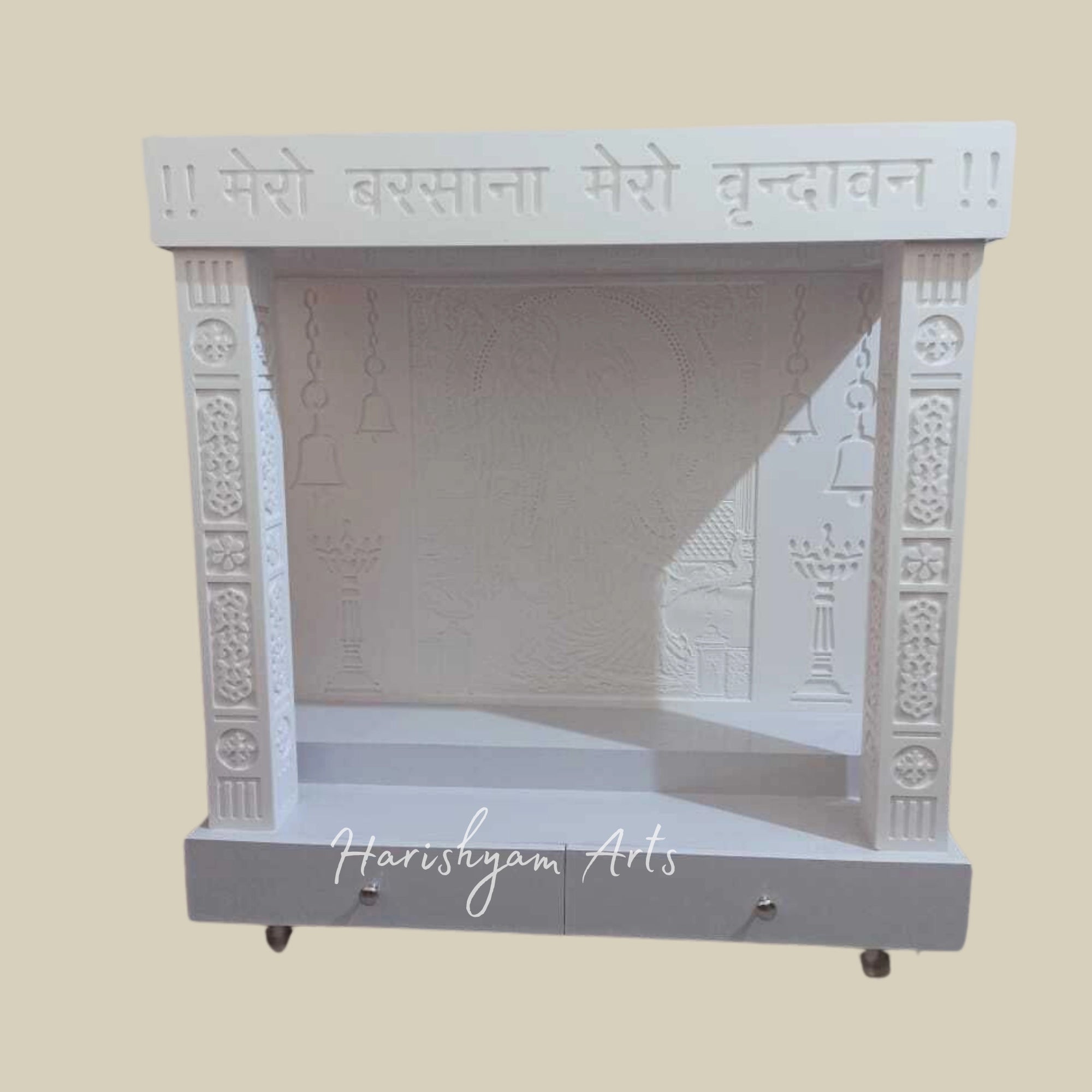 48" Radha Krishna Corian Temple with Lighting Options12