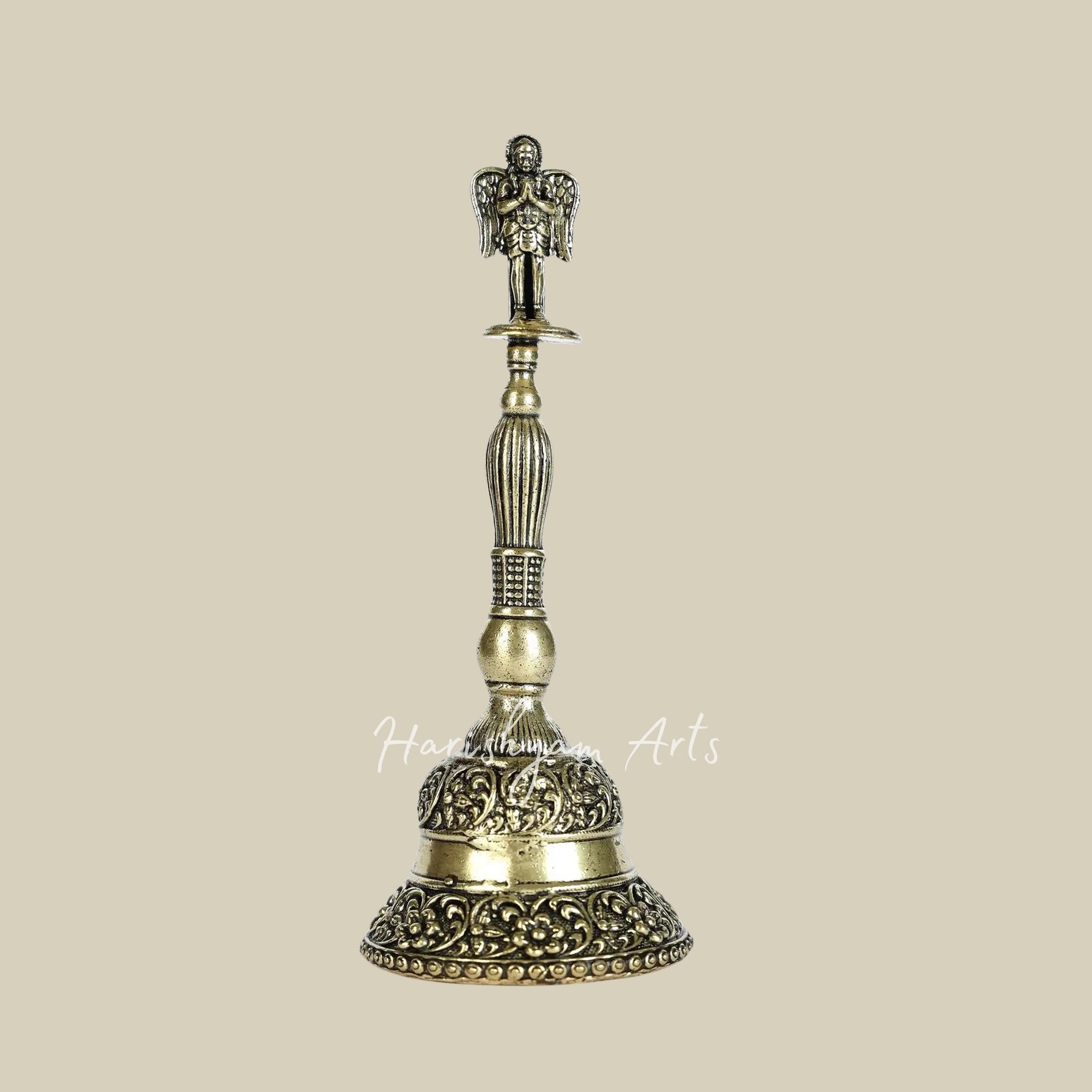 4" Small Superfine Garuda Bell in Brass4