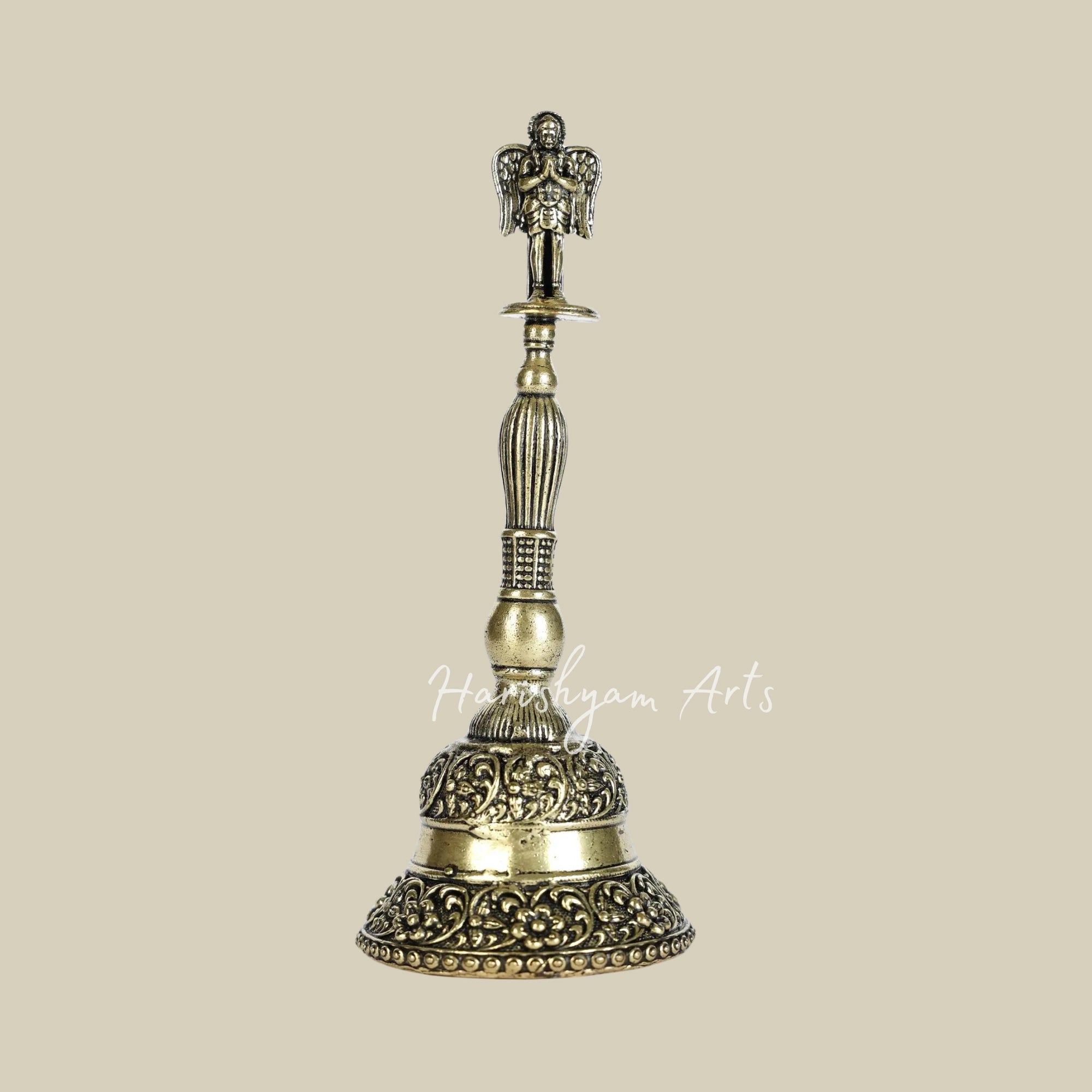 4" Small Superfine Garuda Bell in Brass