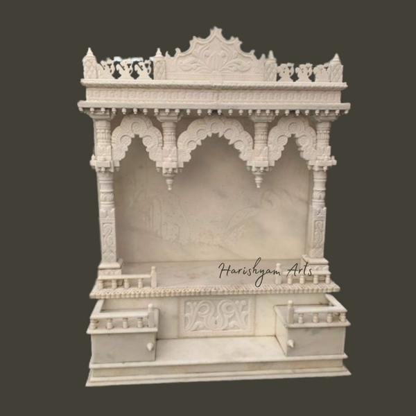 4ft White Marble Temple for Home