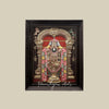 54" Exquisite Tanjore Art of Lord Venkateshvara as Balaji with Premium Teak Frame