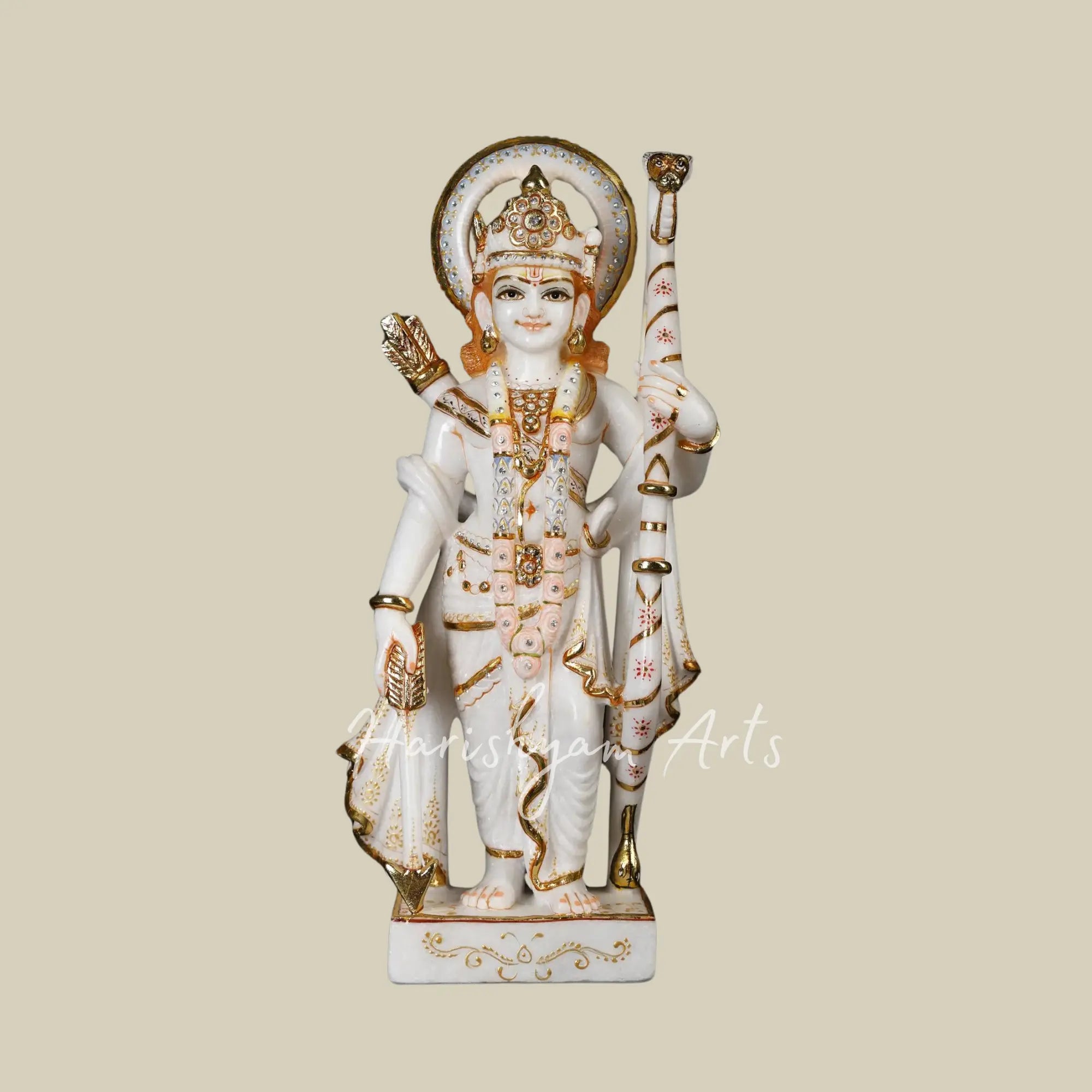 12 inches Marble Ram Parivar Moorti 10