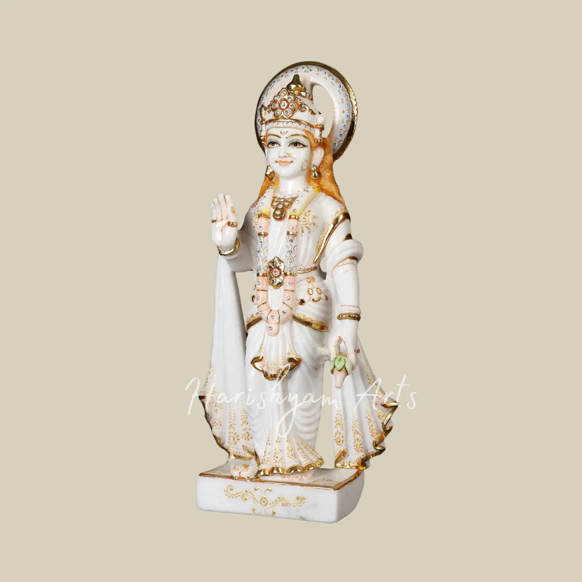 12 inches Marble Ram Parivar Moorti 4