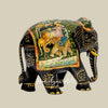 5" Decorative Hand-Painted Wooden Elephant Showpiece