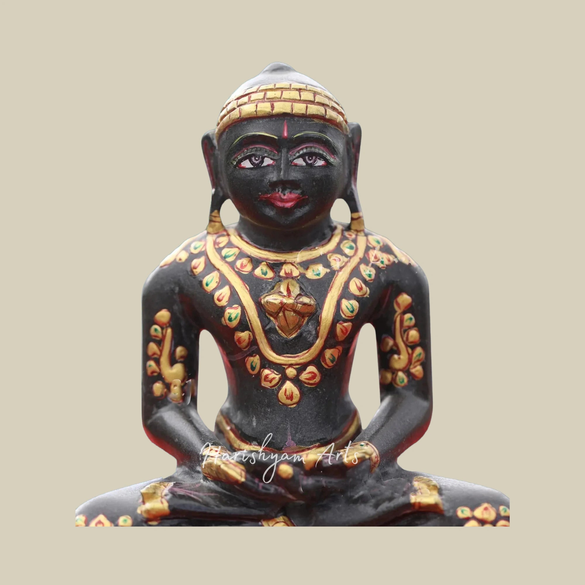 5" Jain God Mahavir Idol in Meditative Pose for Home and Temple1