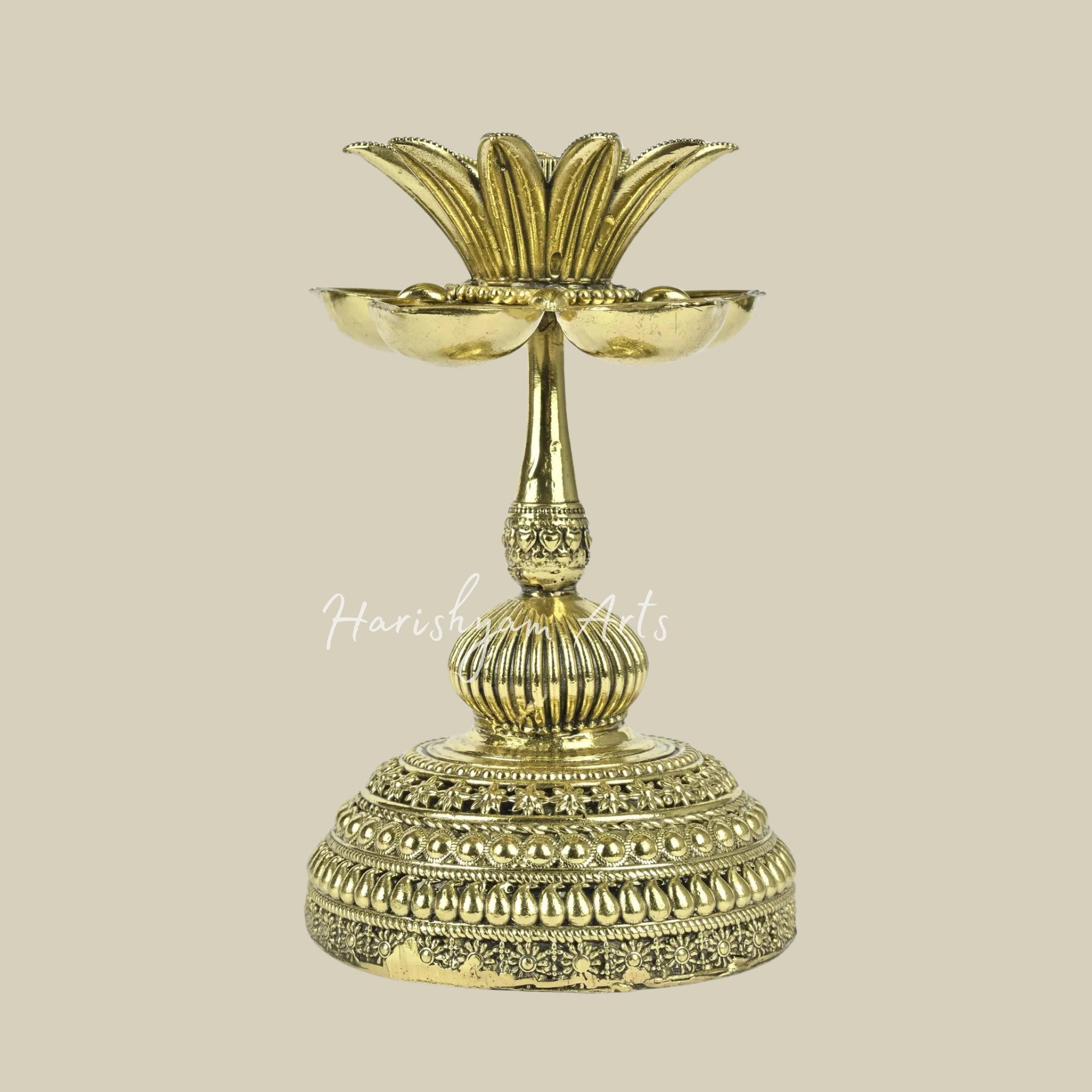 5" Superfine Brass Designer Oil Lamp1