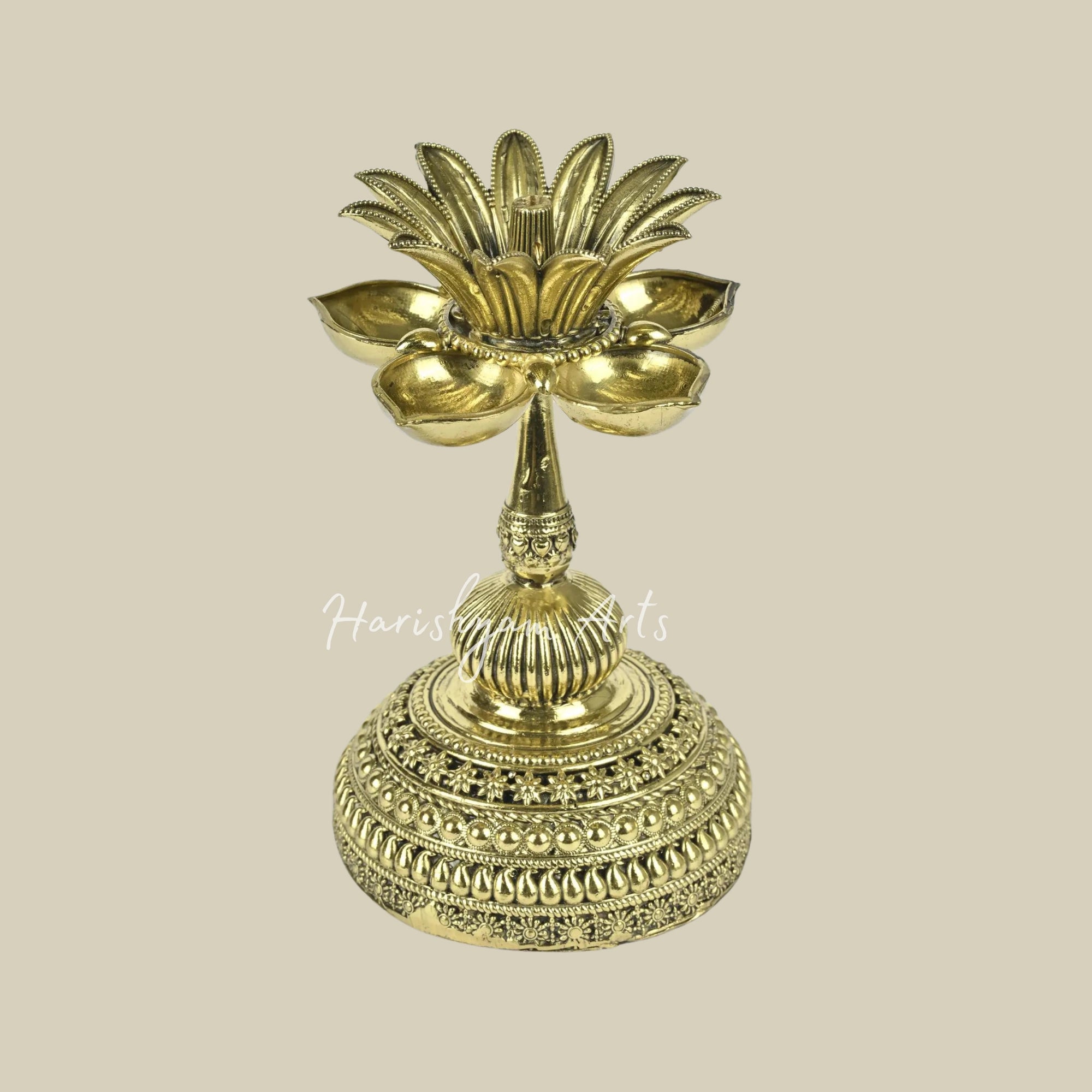 5" Superfine Brass Designer Oil Lamp2